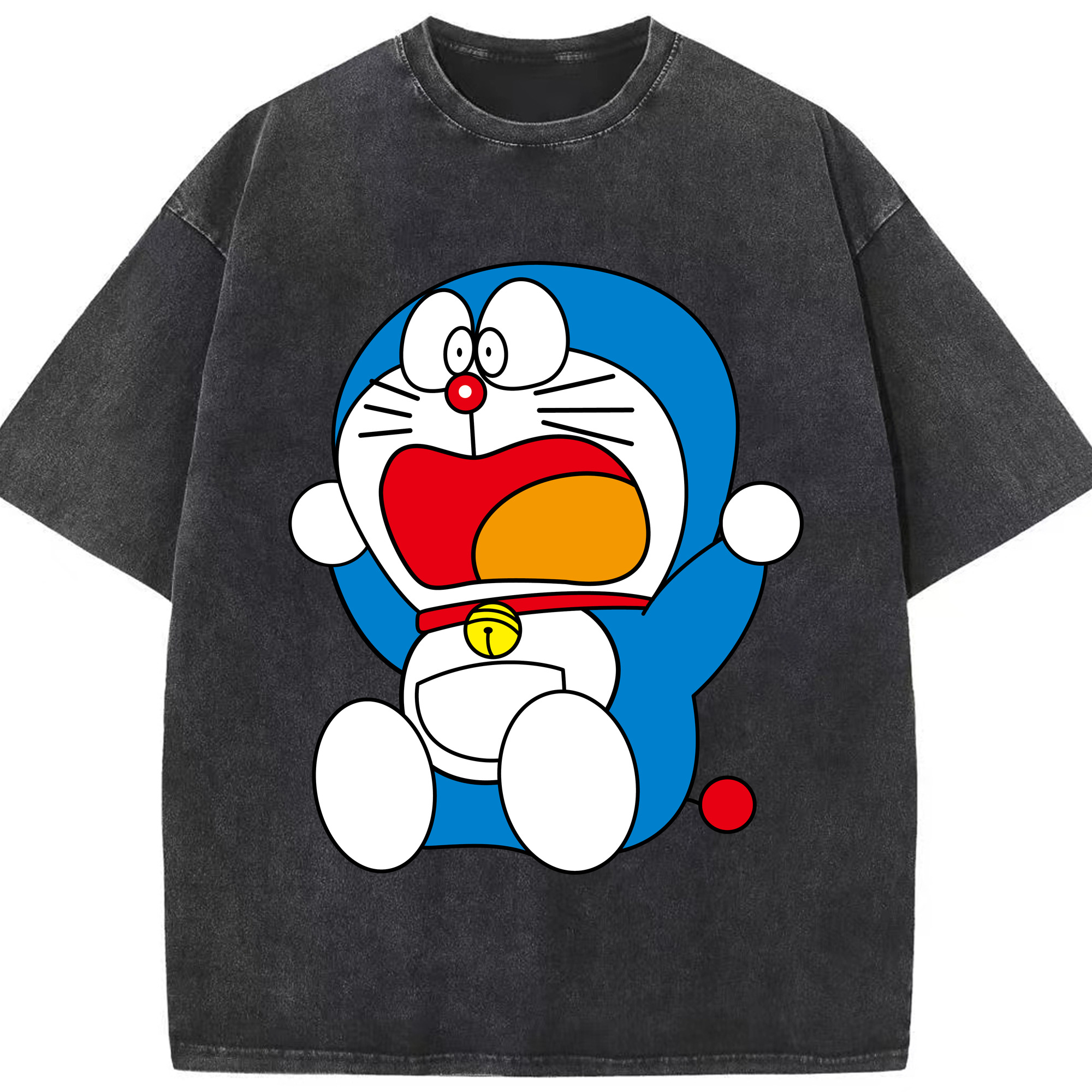 （画像用） ドラえもん Doraemon 綿100% ヴィンテージ風 半袖Tシャツ（フロントプリント）