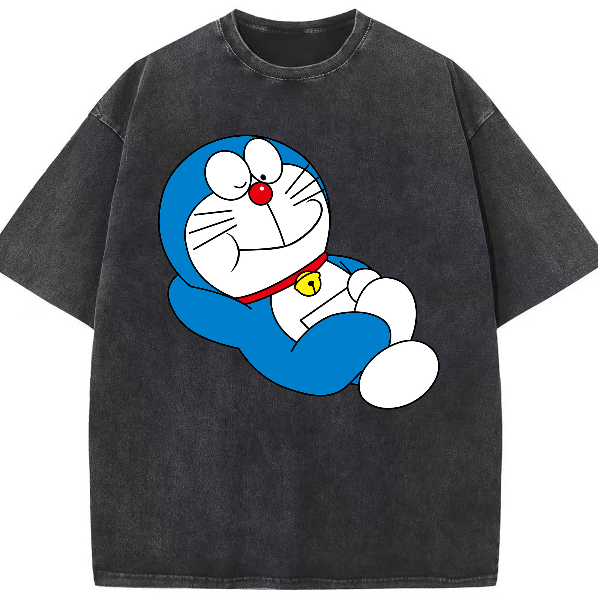 （画像用） ドラえもん Doraemon 綿100% ヴィンテージ風 半袖Tシャツ（フロントプリント）