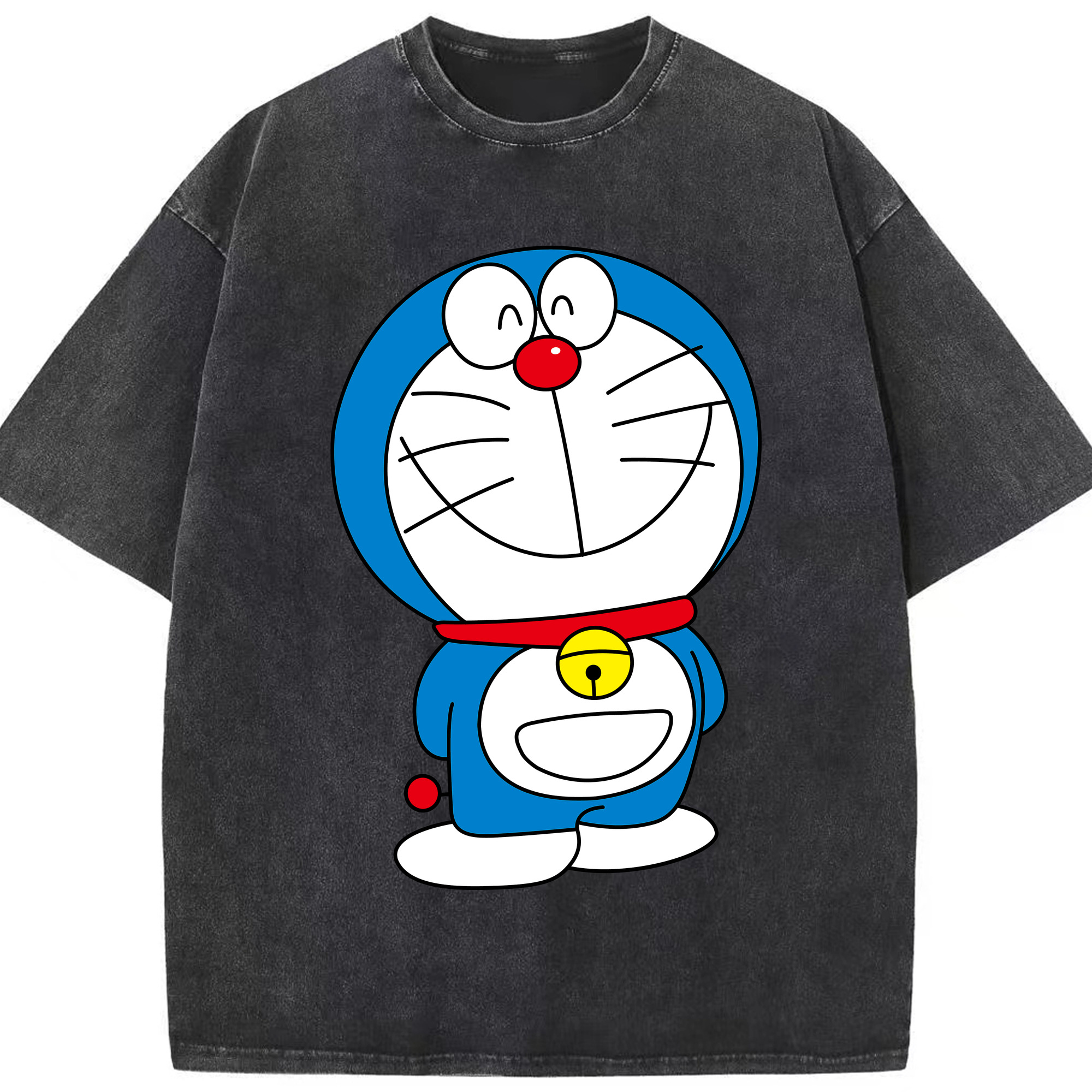 （画像用） ドラえもん Doraemon 綿100% ヴィンテージ風 半袖Tシャツ（フロントプリント）