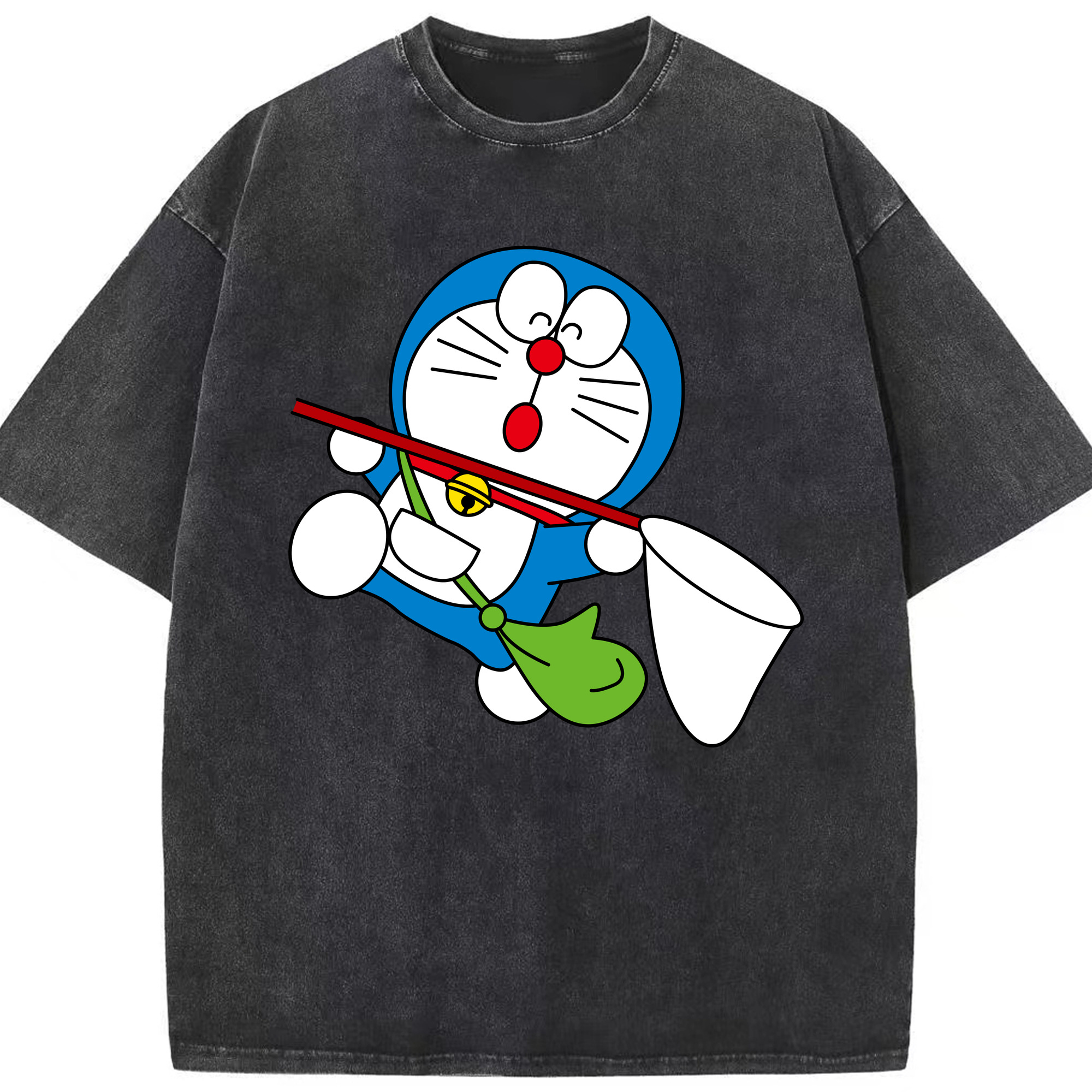 （画像用） ドラえもん Doraemon 綿100% ヴィンテージ風 半袖Tシャツ（フロントプリント）