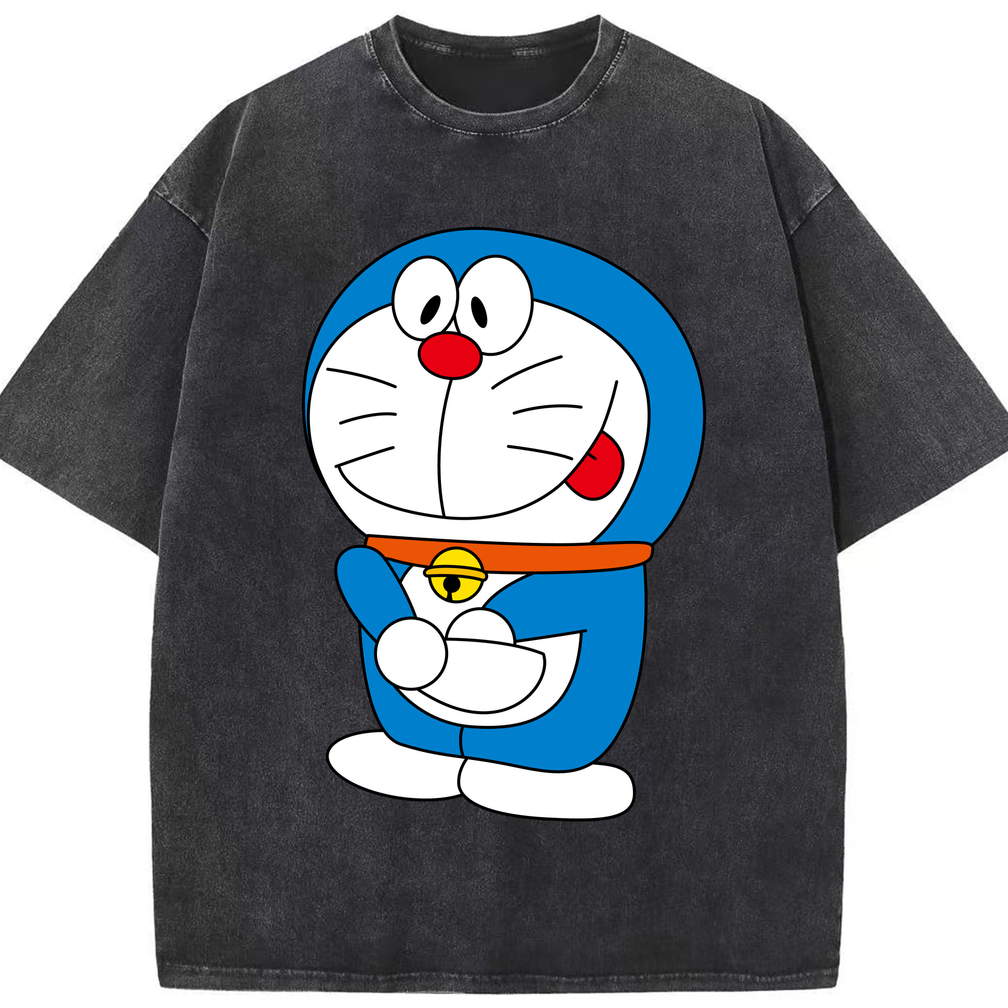（画像用） ドラえもん Doraemon 綿100% ヴィンテージ風 半袖Tシャツ（フロントプリント）