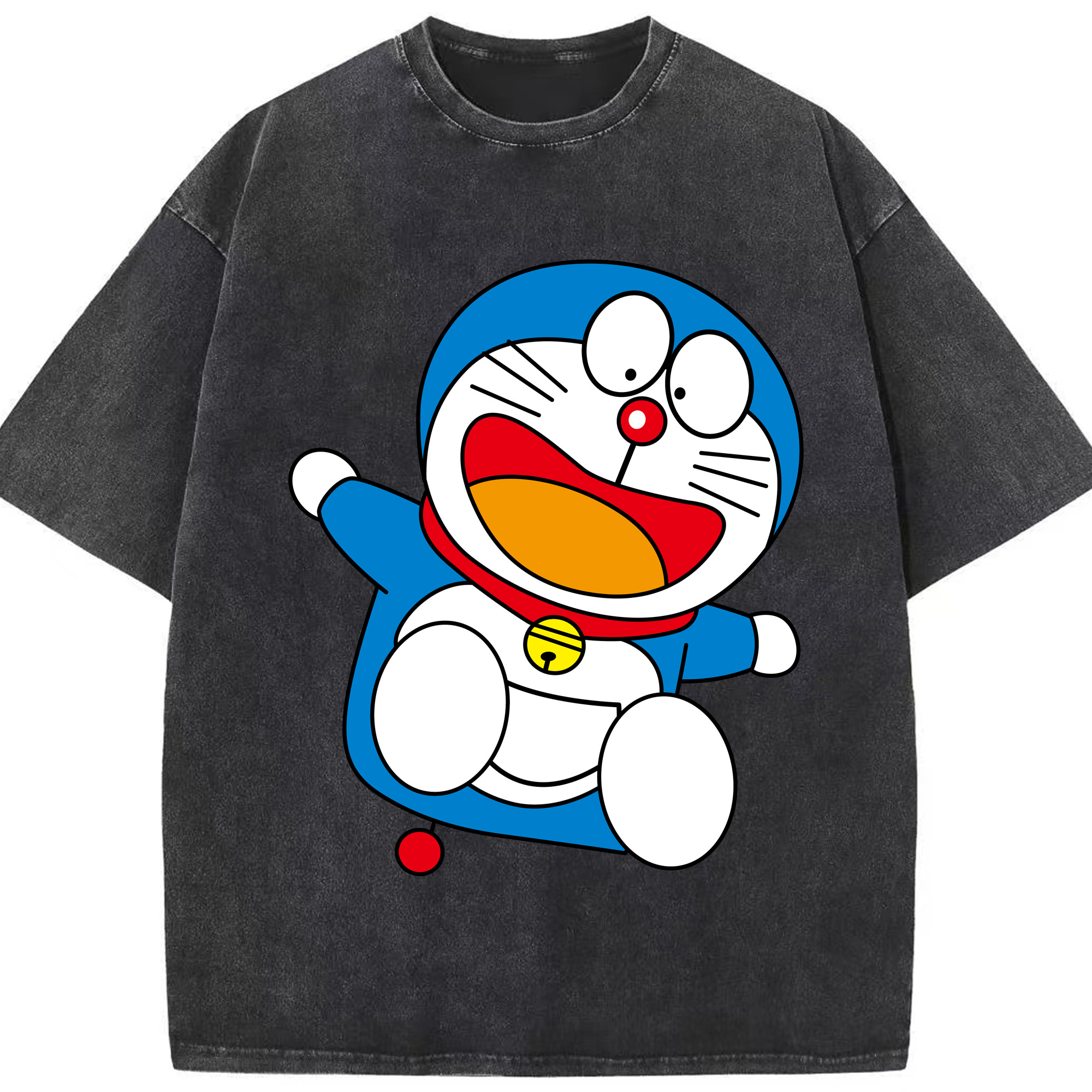 （画像用） ドラえもん Doraemon 綿100% ヴィンテージ風 半袖Tシャツ（フロントプリント）