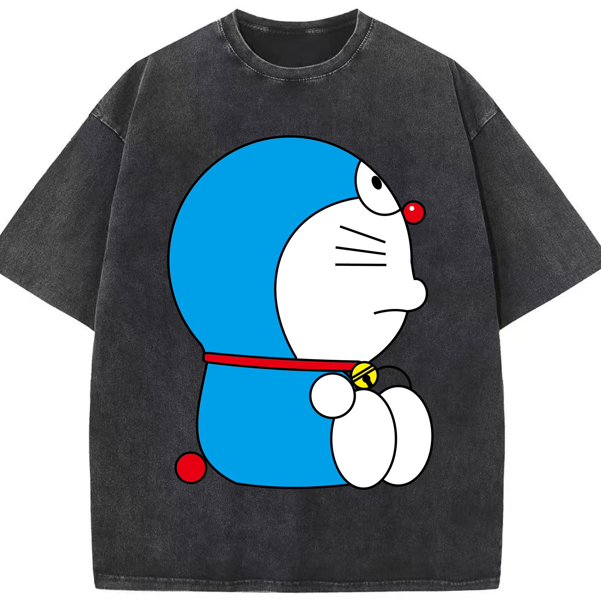 （画像用） ドラえもん Doraemon 綿100% ヴィンテージ風 半袖Tシャツ（フロントプリント）