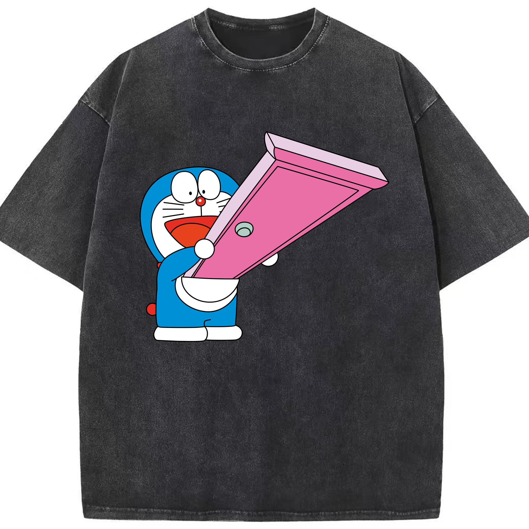 （画像用） ドラえもん Doraemon 綿100% ヴィンテージ風 半袖Tシャツ（フロントプリント）