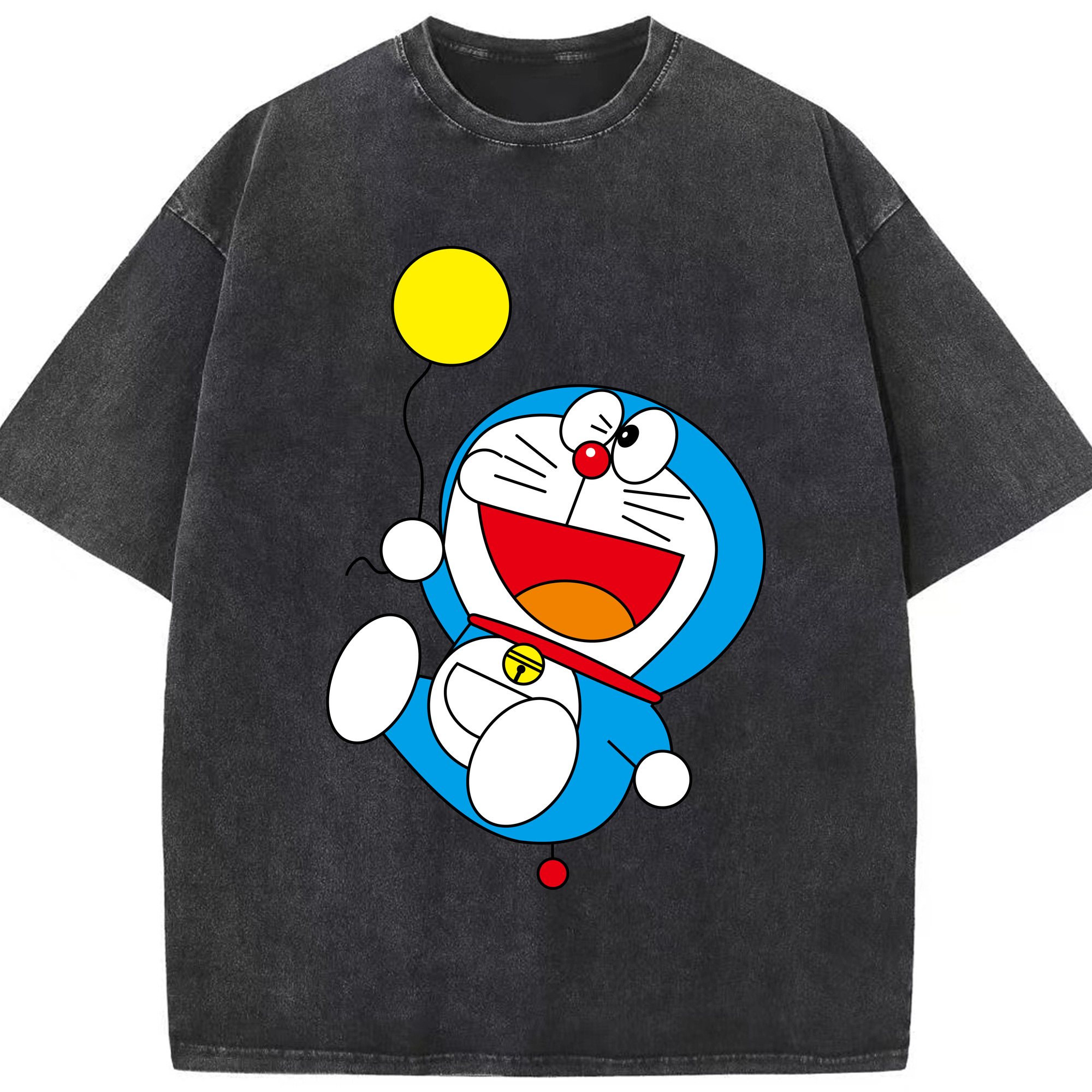 （画像用） ドラえもん Doraemon 綿100% ヴィンテージ風 半袖Tシャツ（フロントプリント）
