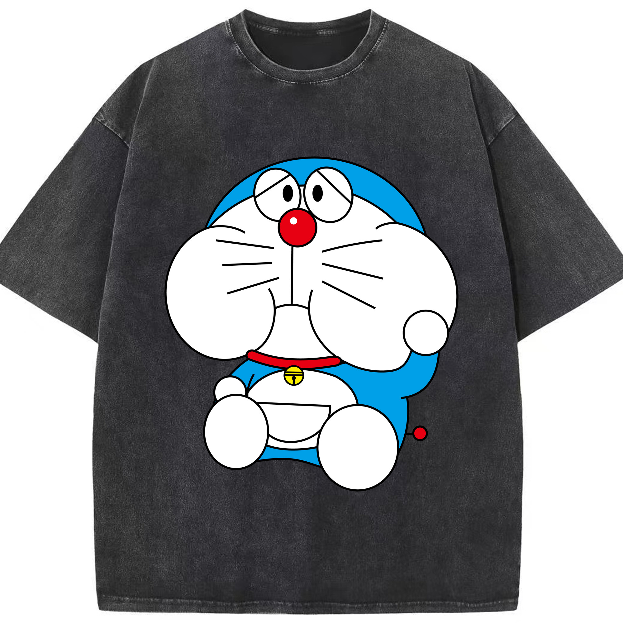（画像用） ドラえもん Doraemon 綿100% ヴィンテージ風 半袖Tシャツ（フロントプリント）