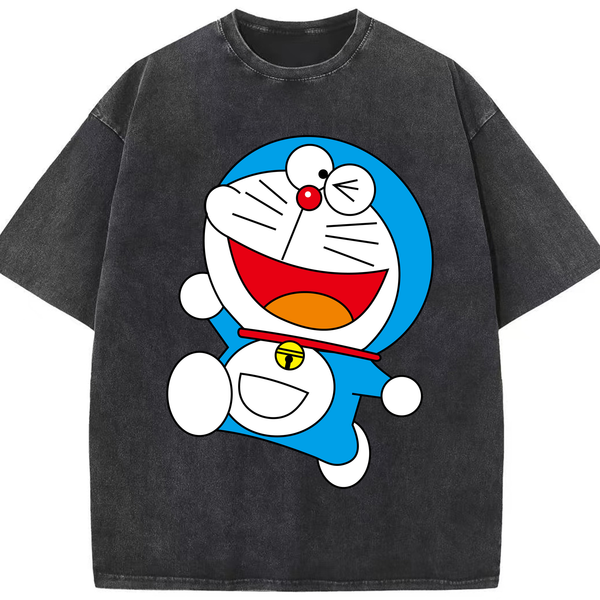 （画像用） ドラえもん Doraemon 綿100% ヴィンテージ風 半袖Tシャツ（フロントプリント）