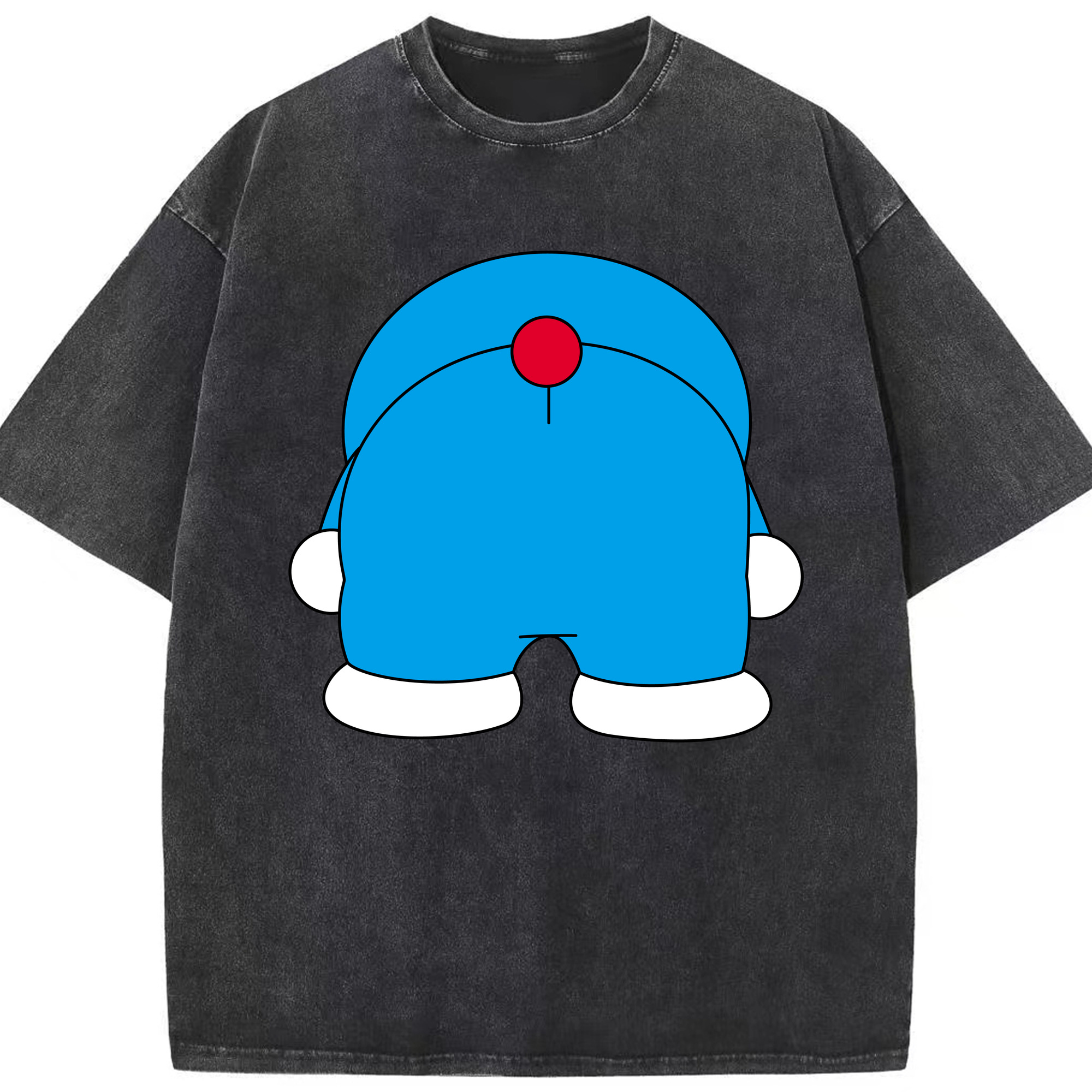 （画像用） ドラえもん Doraemon 綿100% ヴィンテージ風 半袖Tシャツ（フロントプリント）