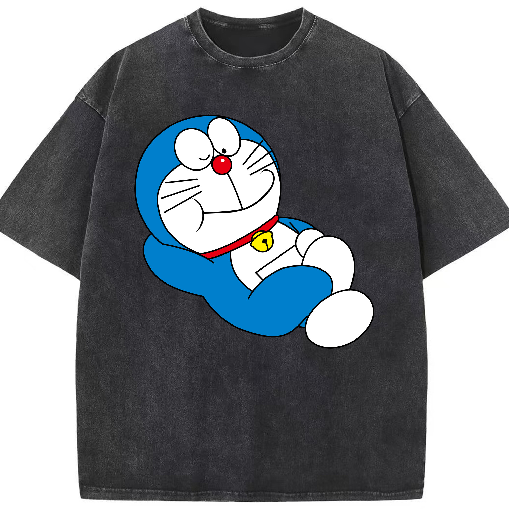 （画像用） ドラえもん Doraemon 綿100% ヴィンテージ風 半袖Tシャツ（フロントプリント）