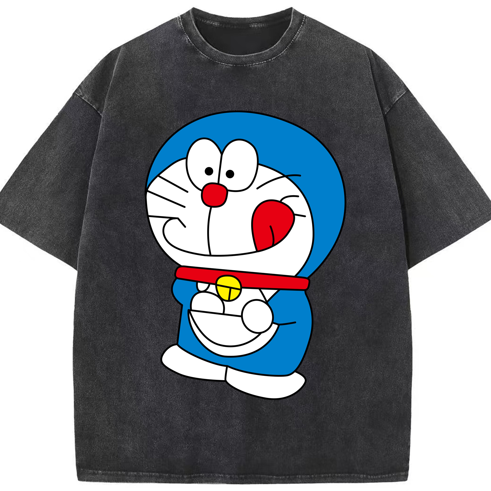 （画像用） ドラえもん Doraemon 綿100% ヴィンテージ風 半袖Tシャツ（フロントプリント）