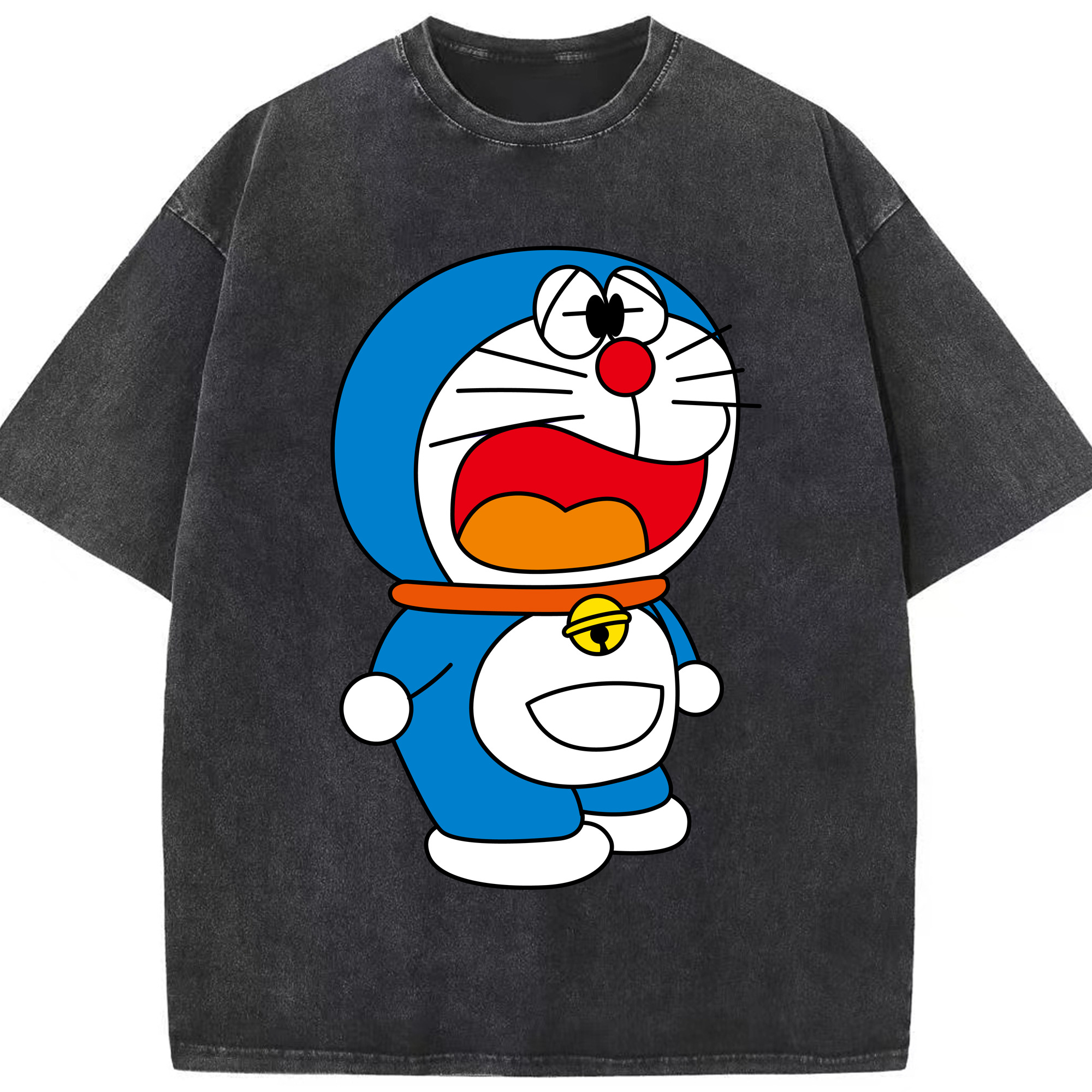 （画像用） ドラえもん Doraemon 綿100% ヴィンテージ風 半袖Tシャツ（フロントプリント）