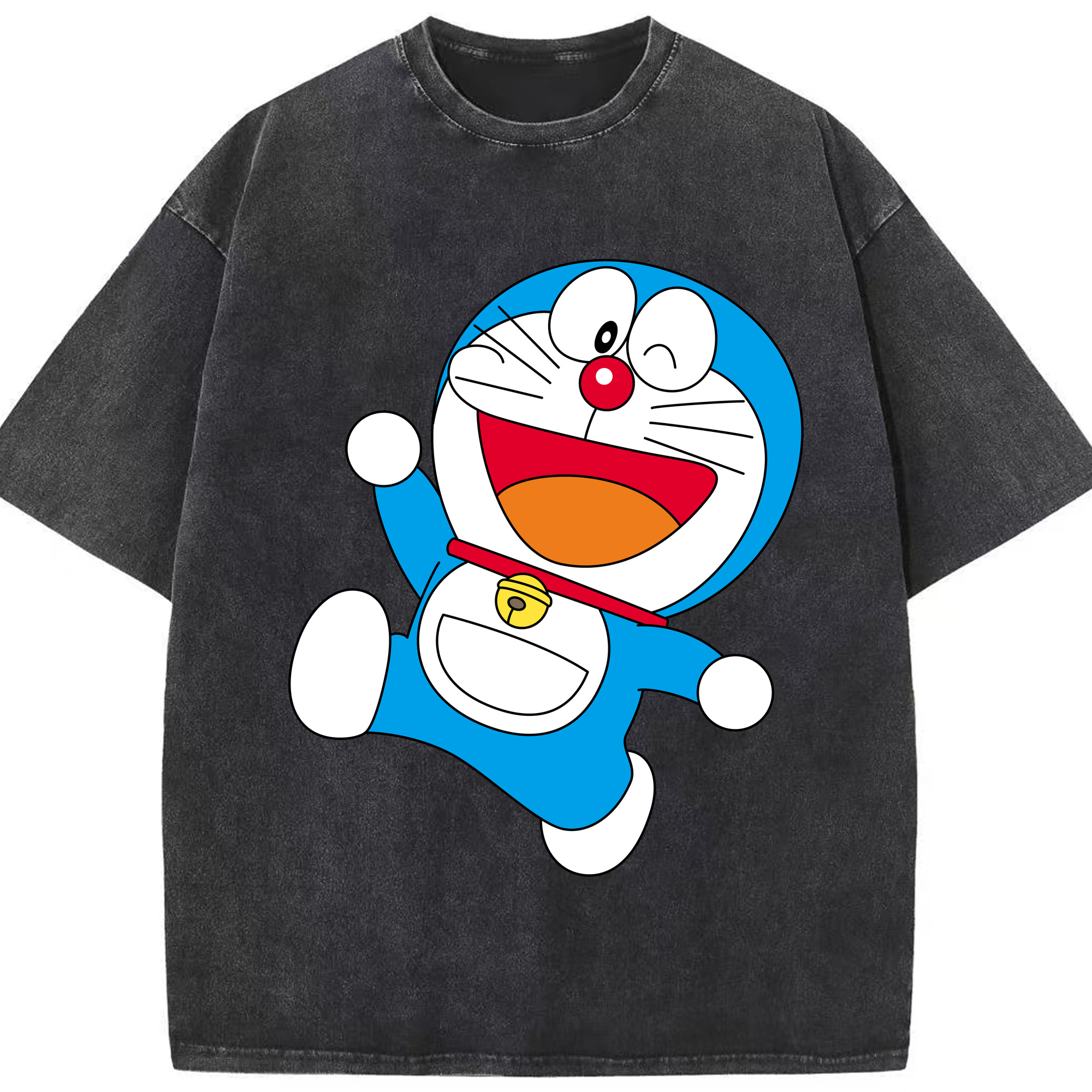 （画像用） ドラえもん Doraemon 綿100% ヴィンテージ風 半袖Tシャツ（フロントプリント）