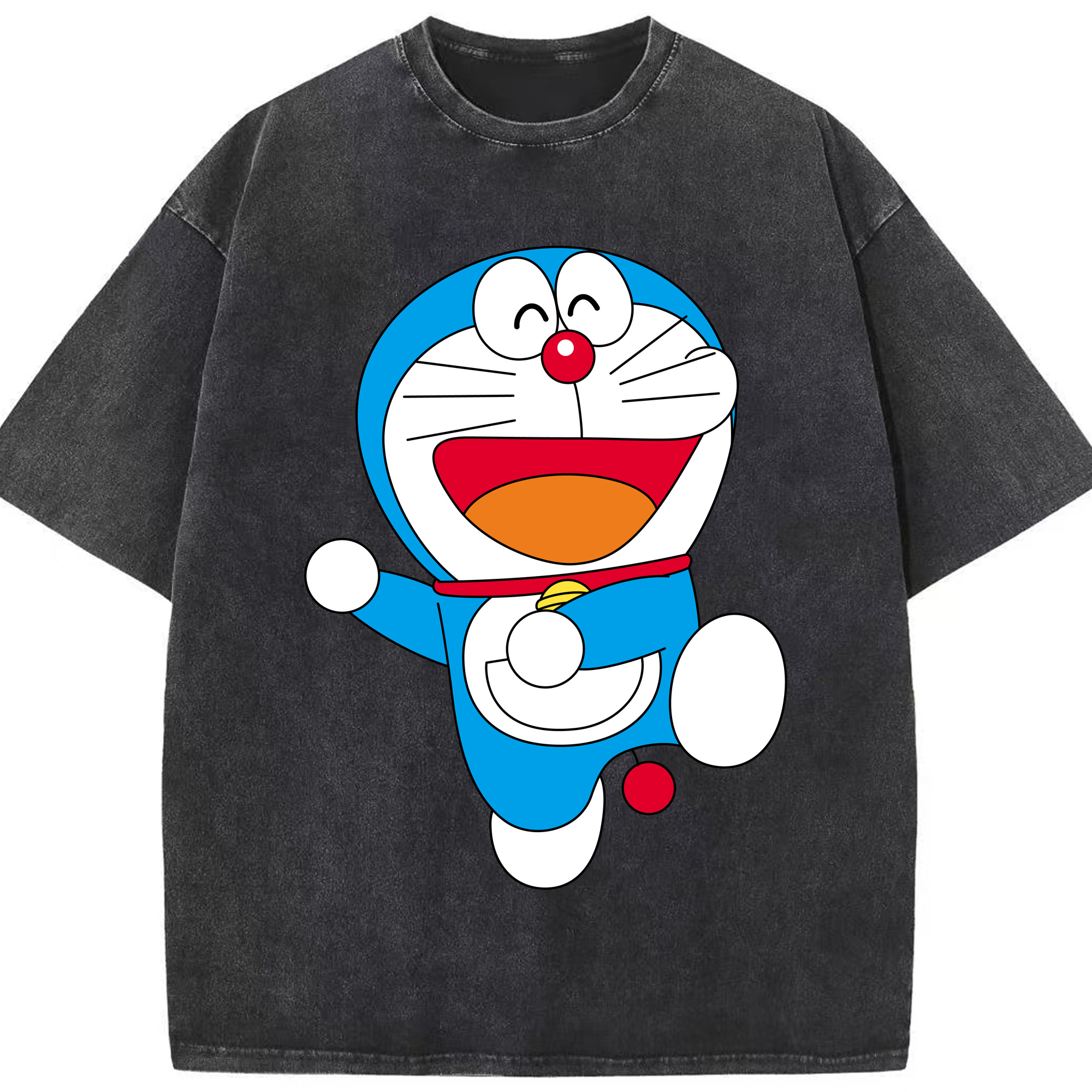 （画像用） ドラえもん Doraemon 綿100% ヴィンテージ風 半袖Tシャツ（フロントプリント）