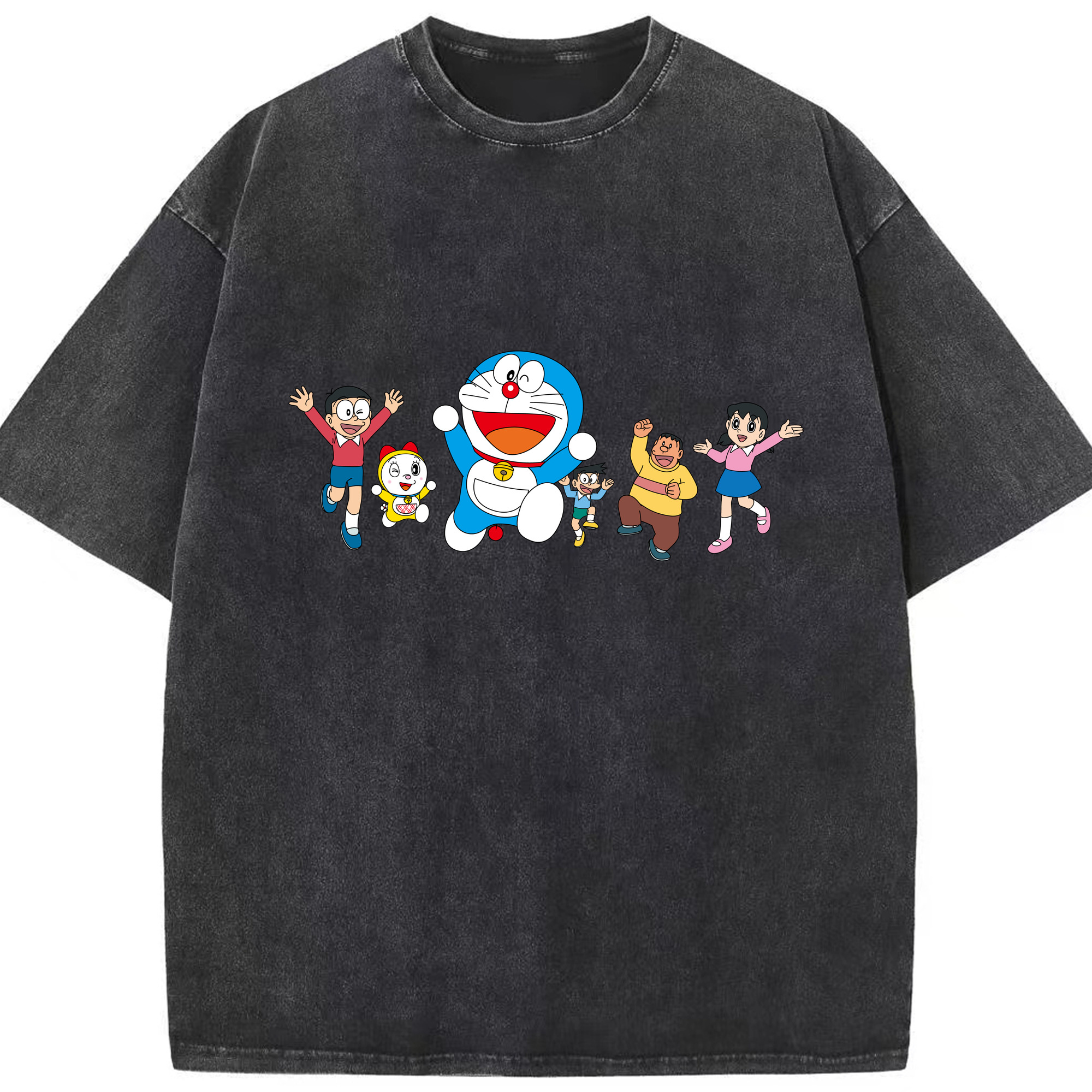 （画像用） ドラえもん 骨川 スネ夫 Doraemon Honekawa Suneo 綿100% ヴィンテージ風 半袖Tシャツ（フロントプリント）