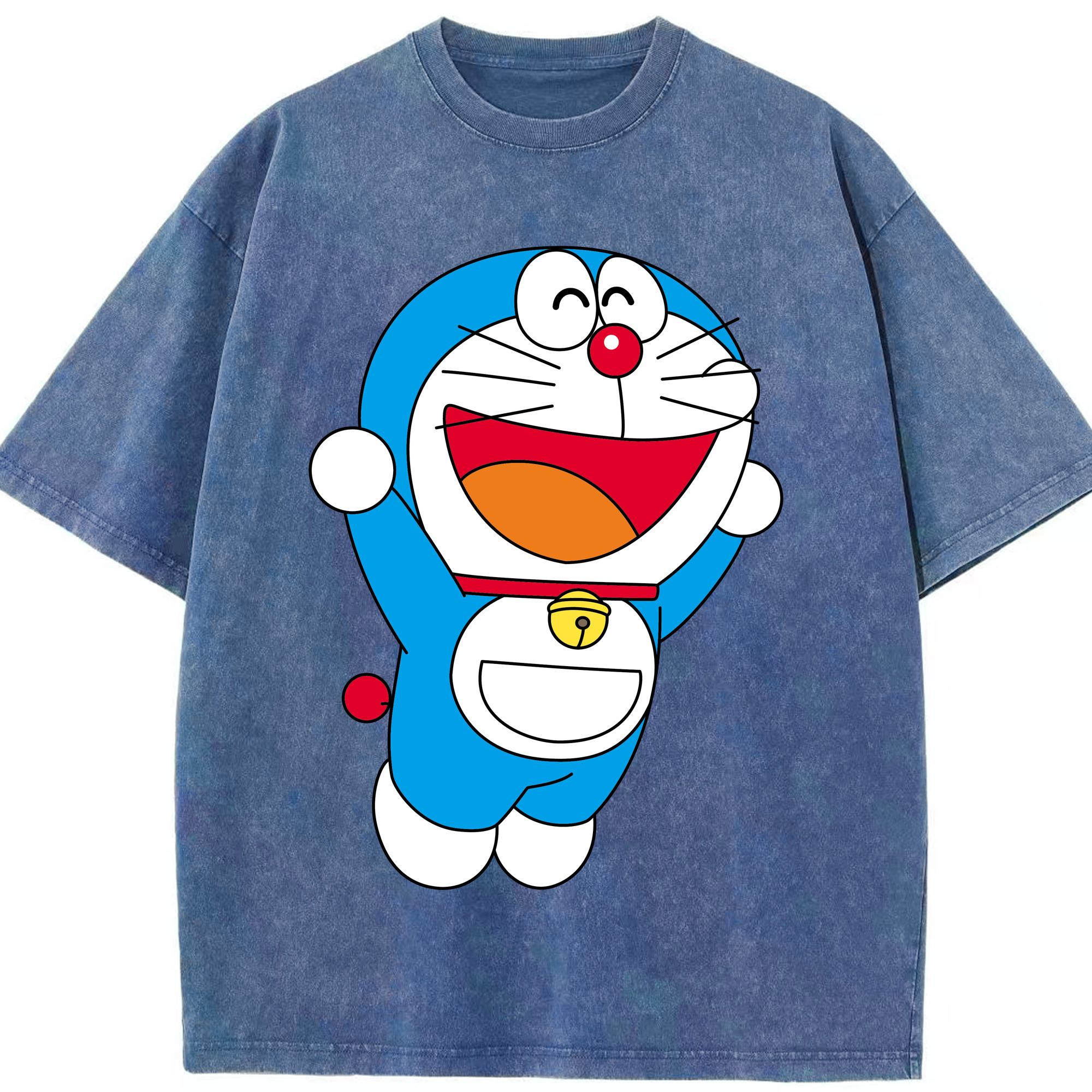 （画像用） ドラえもん Doraemon 綿100% ヴィンテージ風 半袖Tシャツ（フロントプリント）