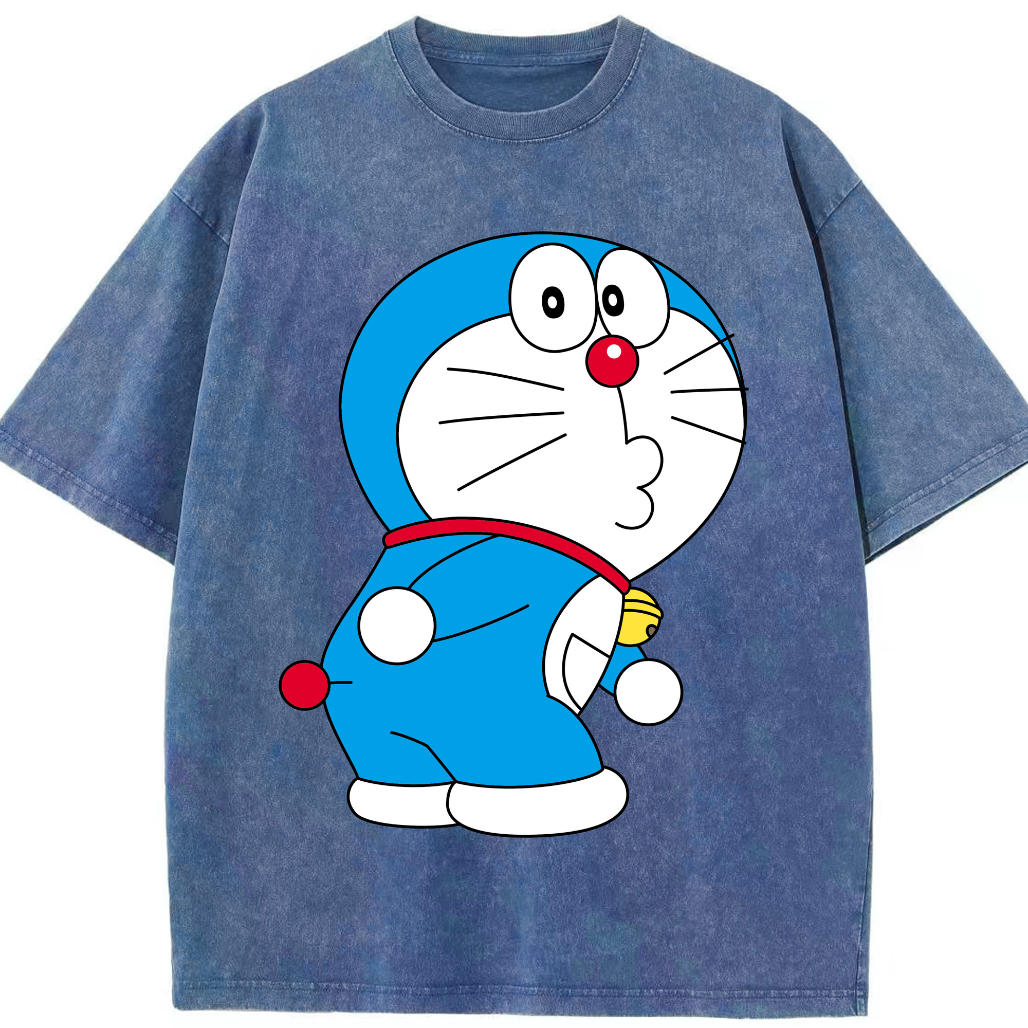 （画像用） ドラえもん Doraemon 綿100% ヴィンテージ風 半袖Tシャツ（フロントプリント）