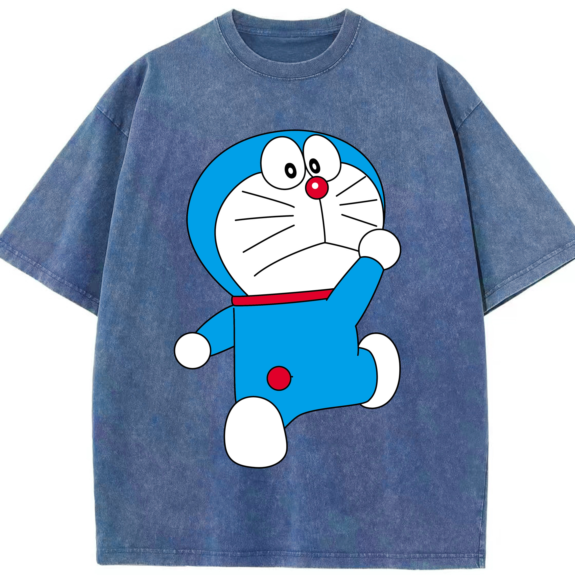 （画像用） ドラえもん Doraemon 綿100% ヴィンテージ風 半袖Tシャツ（フロントプリント）