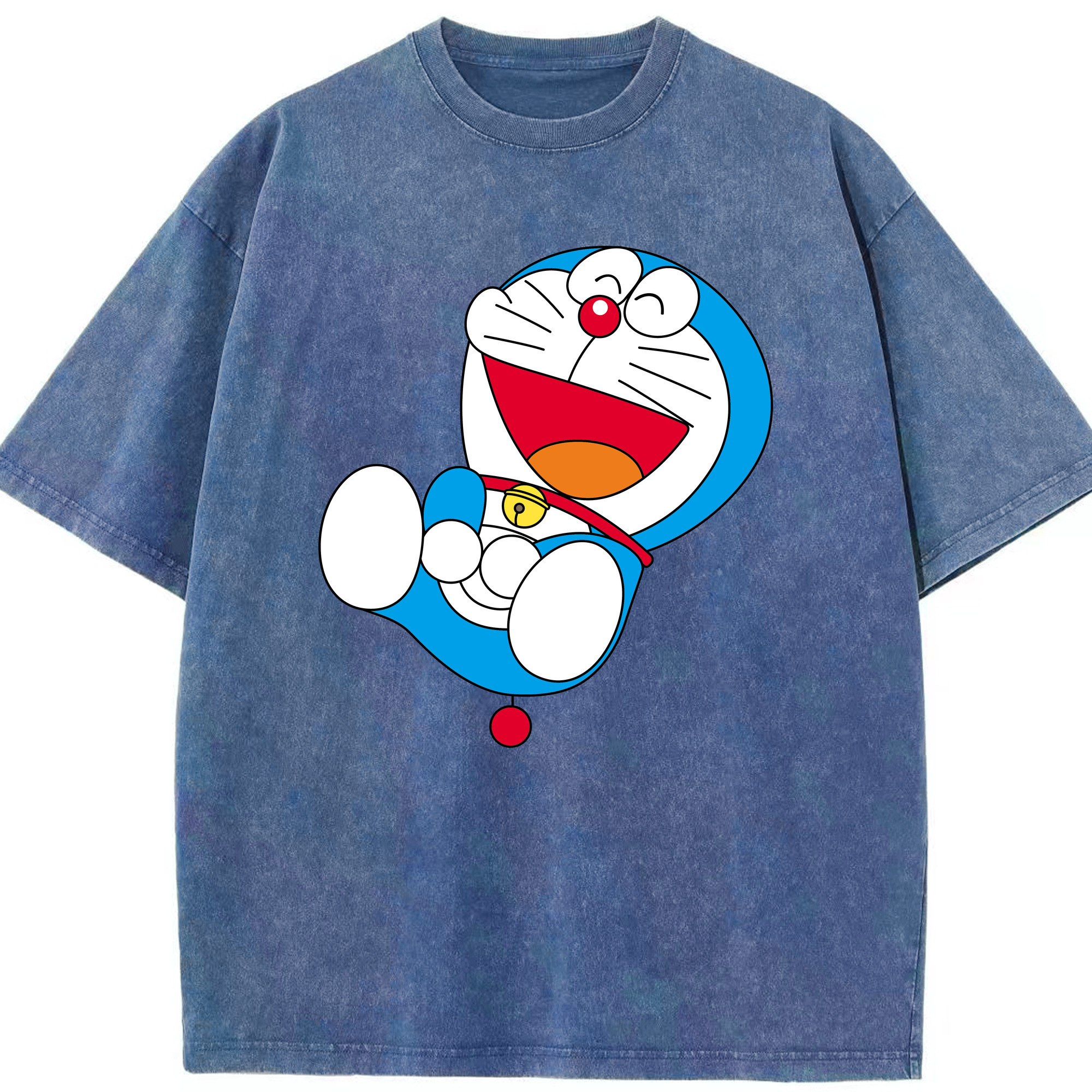 （画像用） ドラえもん Doraemon 綿100% ヴィンテージ風 半袖Tシャツ（フロントプリント）