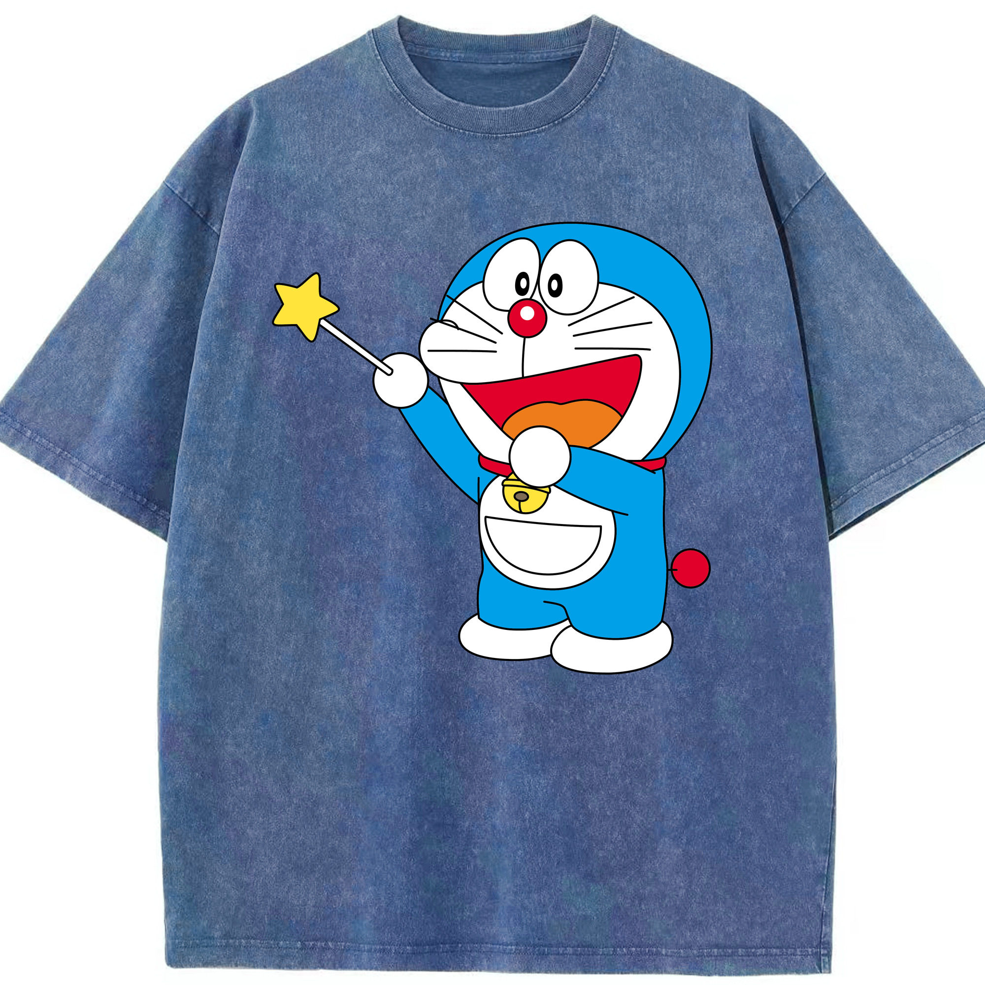 （画像用） ドラえもん Doraemon 綿100% ヴィンテージ風 半袖Tシャツ（フロントプリント）