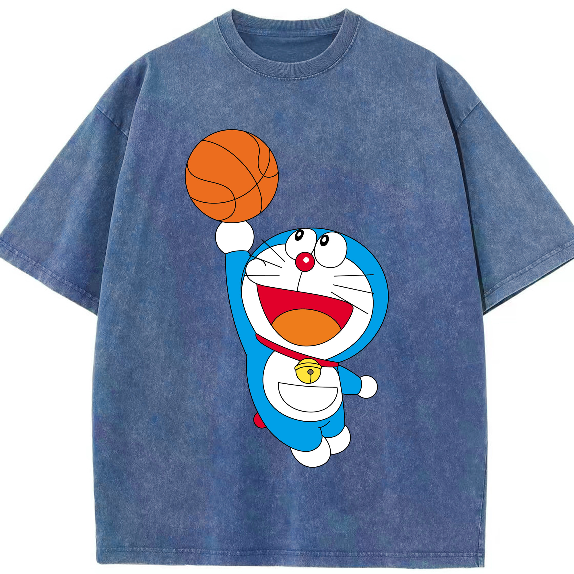 （画像用） ドラえもん Doraemon 綿100% ヴィンテージ風 半袖Tシャツ（フロントプリント）
