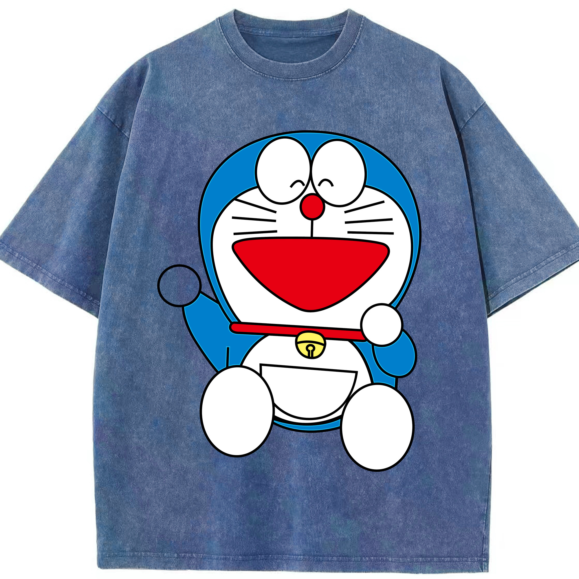 （画像用） ドラえもん Doraemon 綿100% ヴィンテージ風 半袖Tシャツ（フロントプリント）