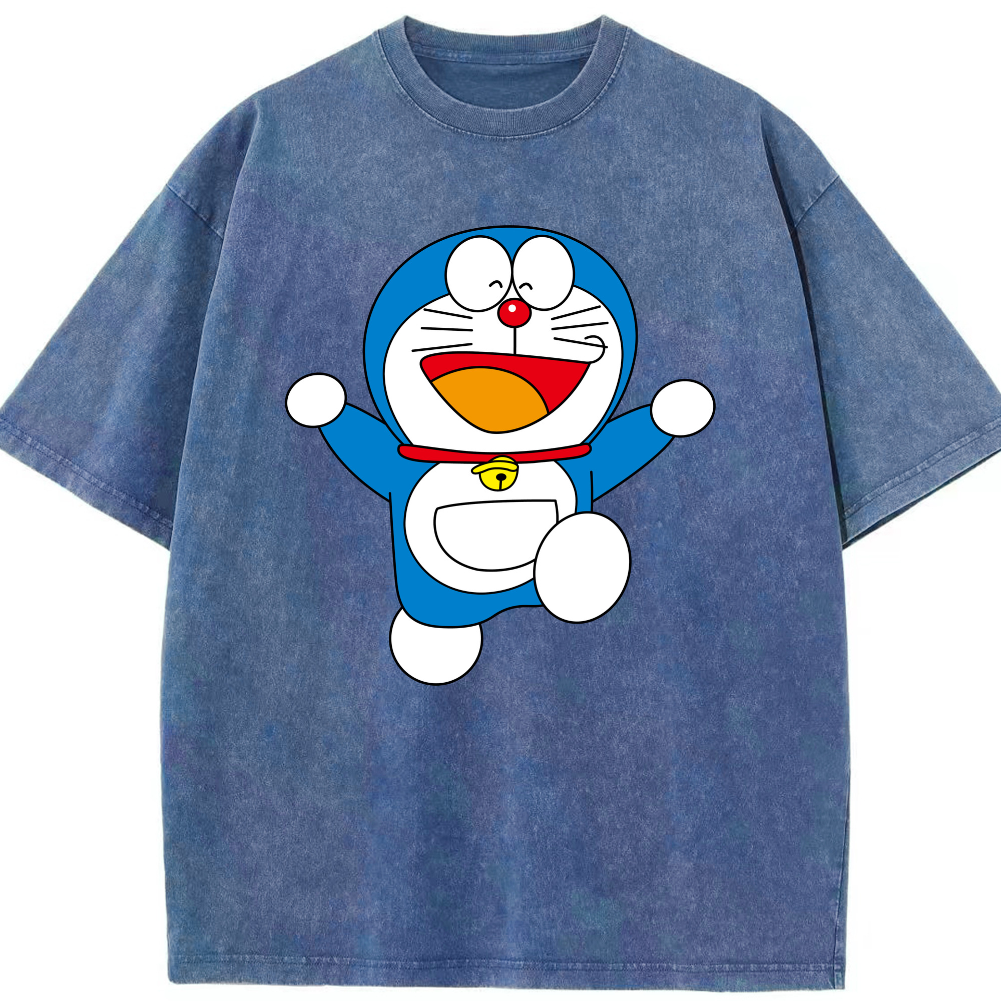 （画像用） ドラえもん Doraemon 綿100% ヴィンテージ風 半袖Tシャツ（フロントプリント）