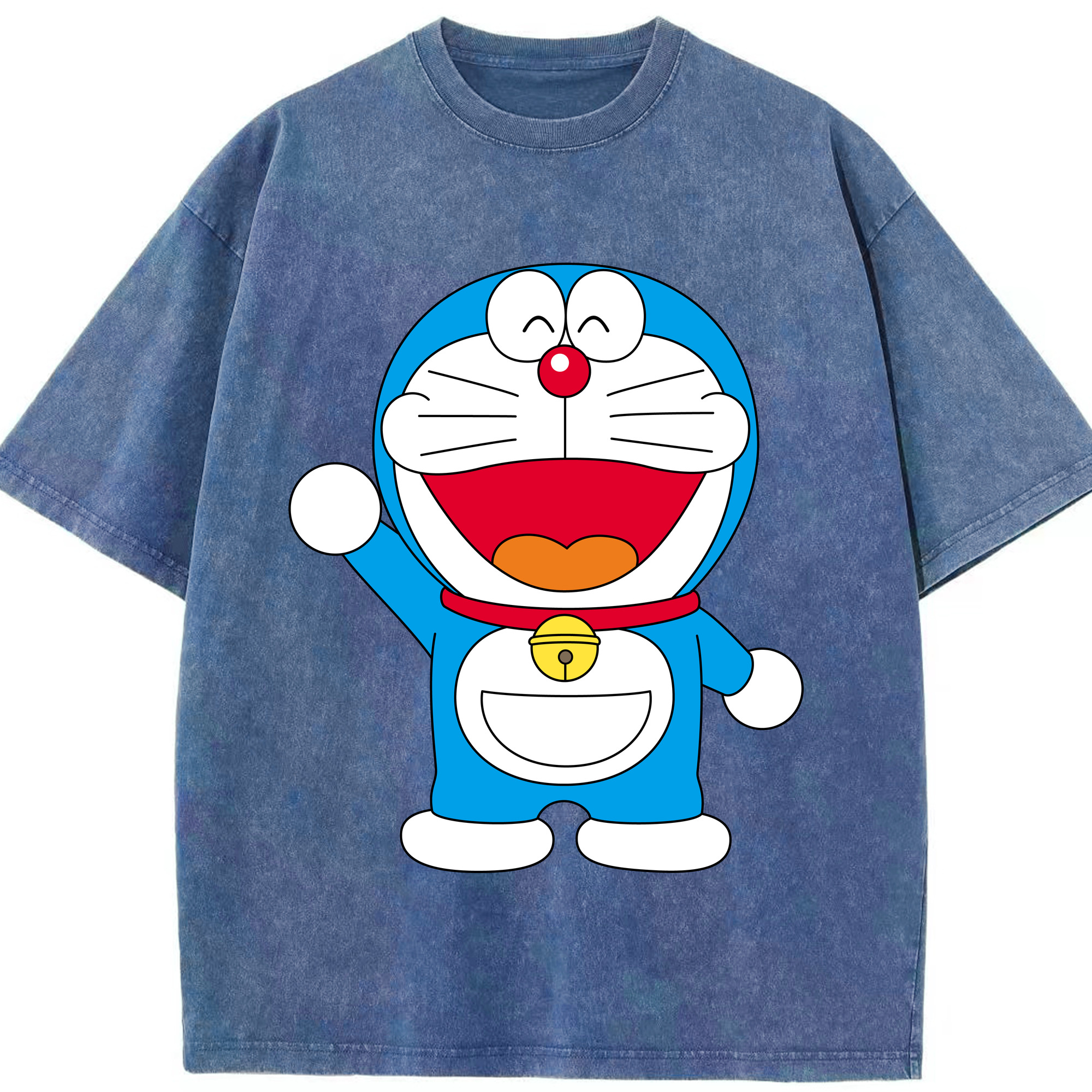 （画像用） ドラえもん Doraemon 綿100% ヴィンテージ風 半袖Tシャツ（フロントプリント）