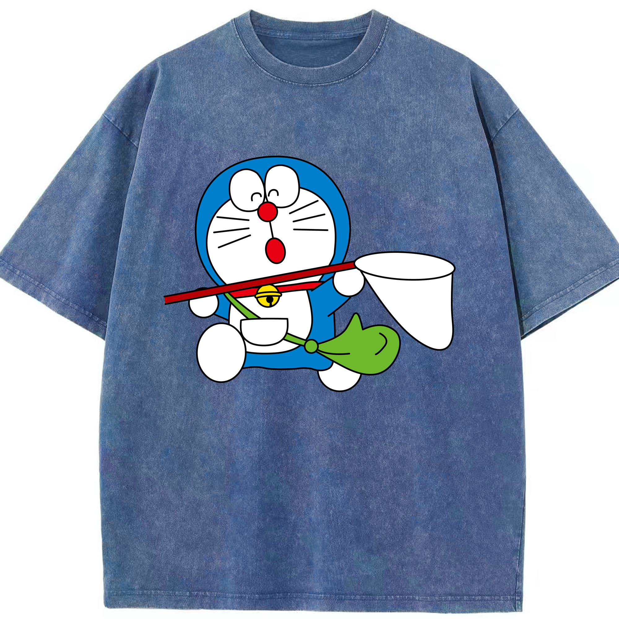 （画像用） ドラえもん Doraemon 綿100% ヴィンテージ風 半袖Tシャツ（フロントプリント）