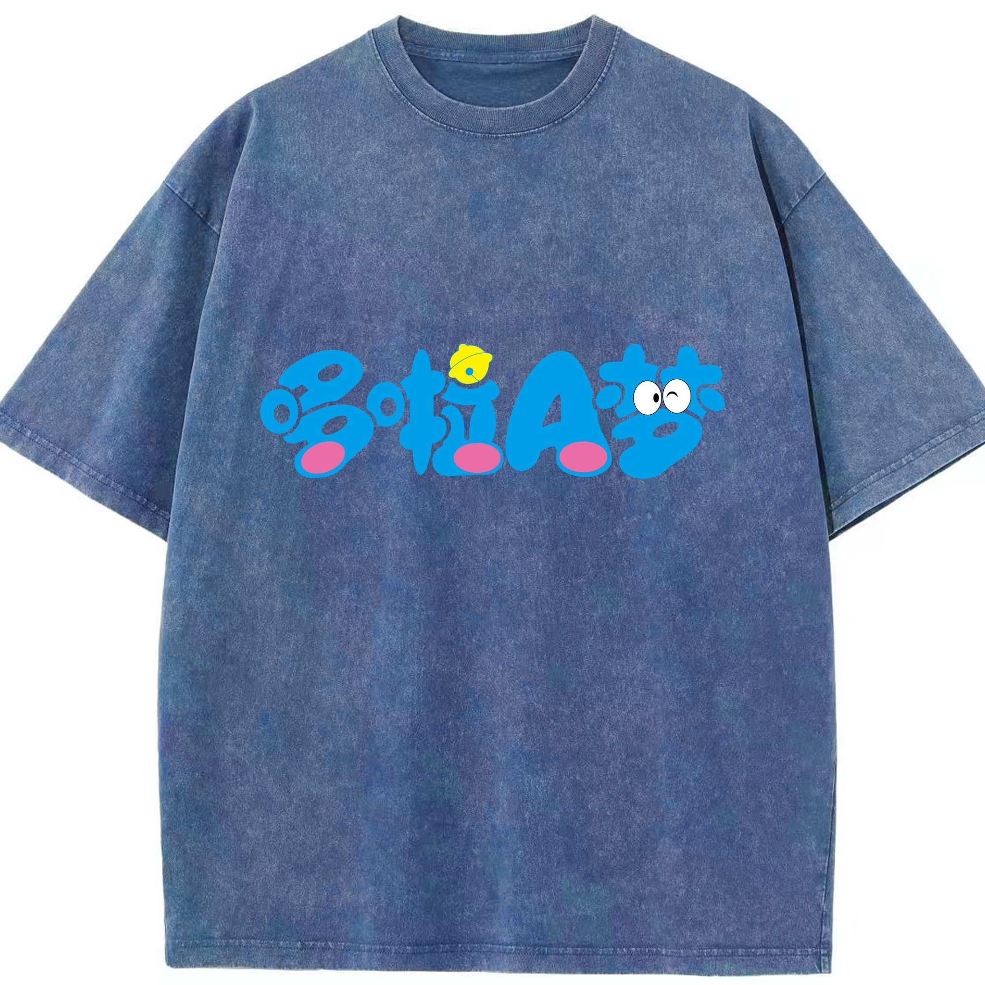 （画像用） ドラえもん Doraemon 綿100% ヴィンテージ風 半袖Tシャツ（フロントプリント）