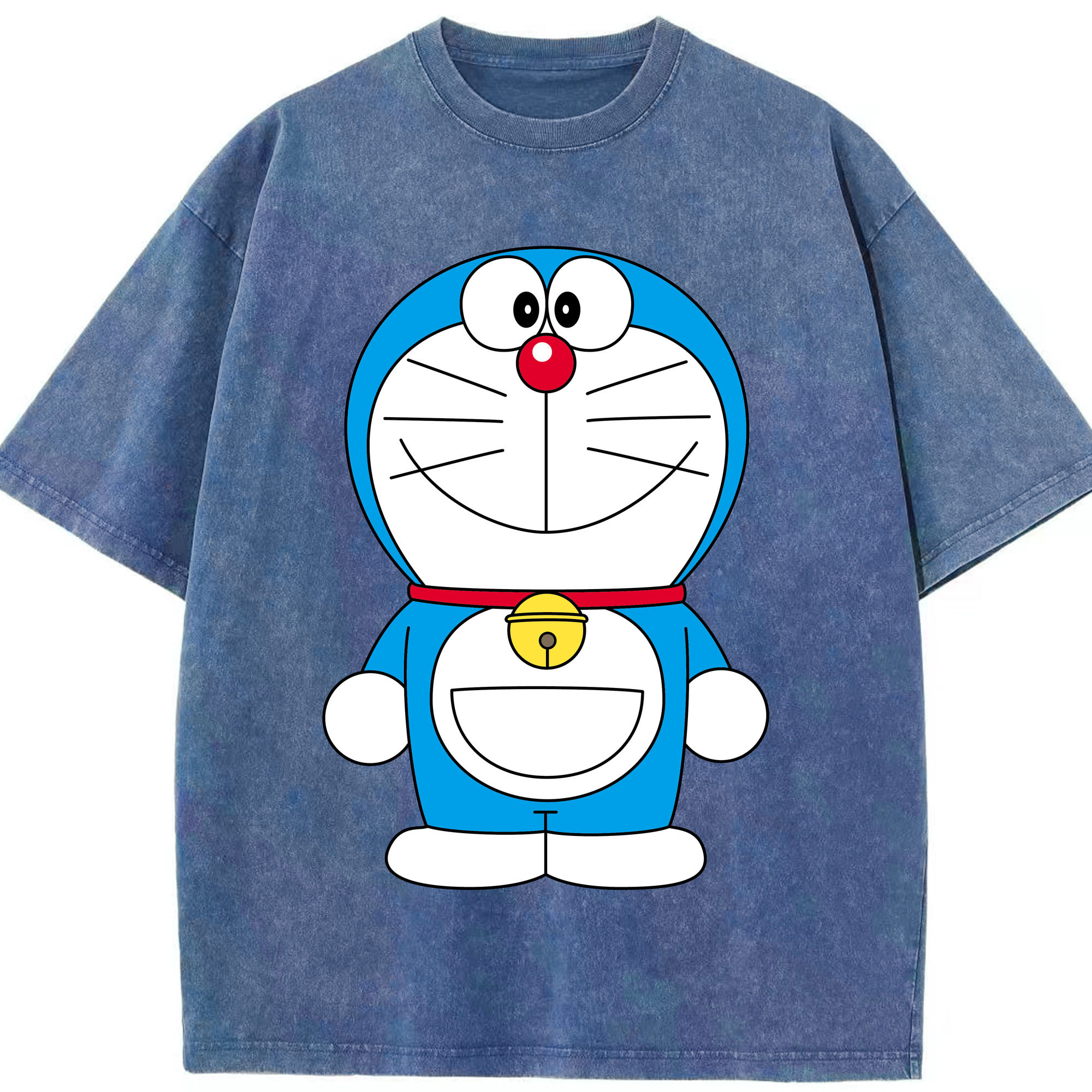 （画像用） ドラえもん Doraemon 綿100% ヴィンテージ風 半袖Tシャツ（フロントプリント）