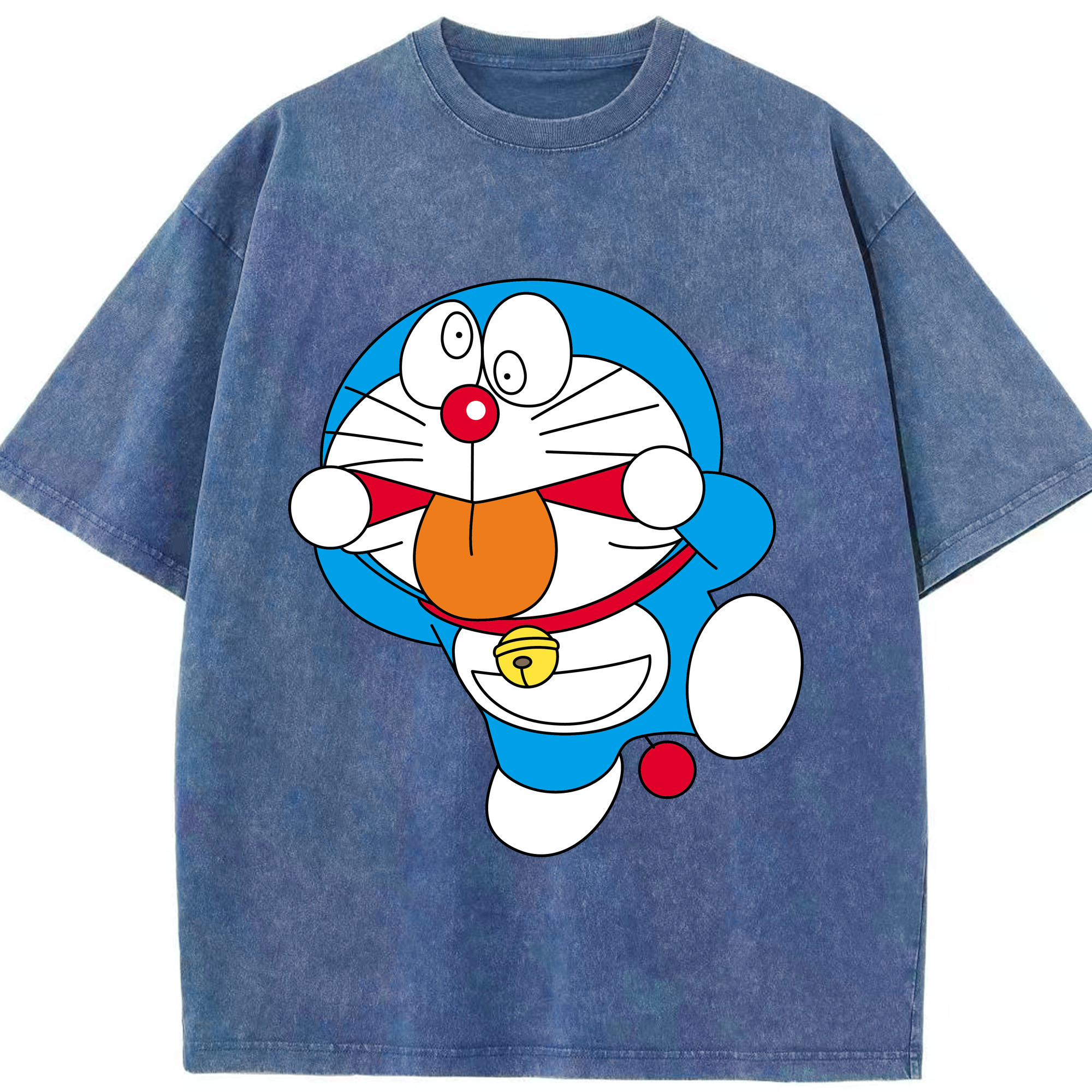 （画像用） ドラえもん Doraemon 綿100% ヴィンテージ風 半袖Tシャツ（フロントプリント）
