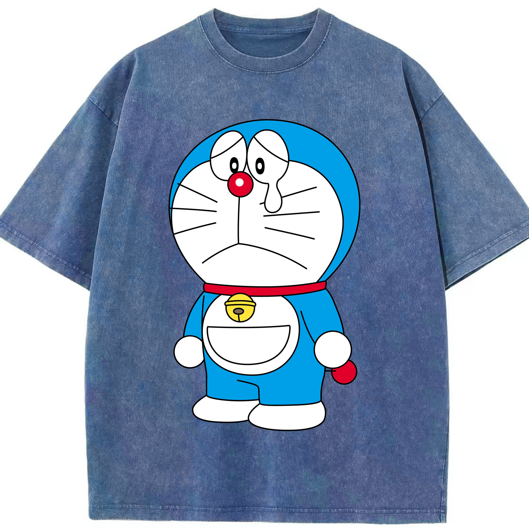 （画像用） ドラえもん Doraemon 綿100% ヴィンテージ風 半袖Tシャツ（フロントプリント）