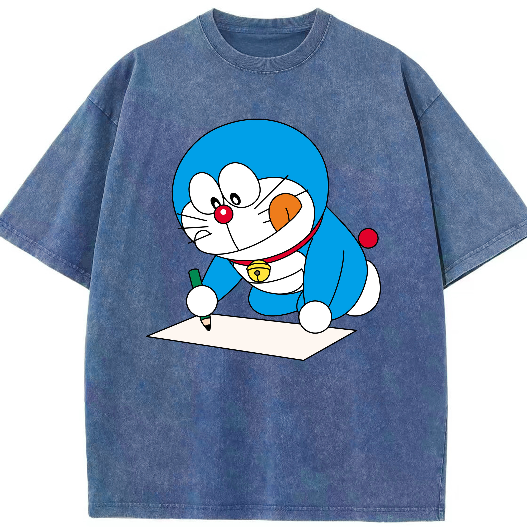 （画像用） ドラえもん Doraemon 綿100% ヴィンテージ風 半袖Tシャツ（フロントプリント）
