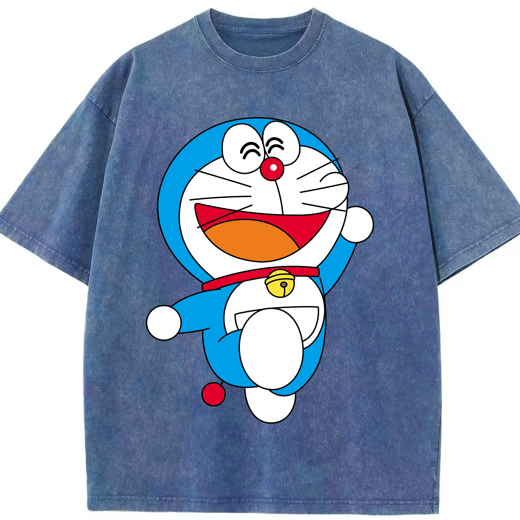 （画像用） ドラえもん Doraemon 綿100% ヴィンテージ風 半袖Tシャツ（フロントプリント）