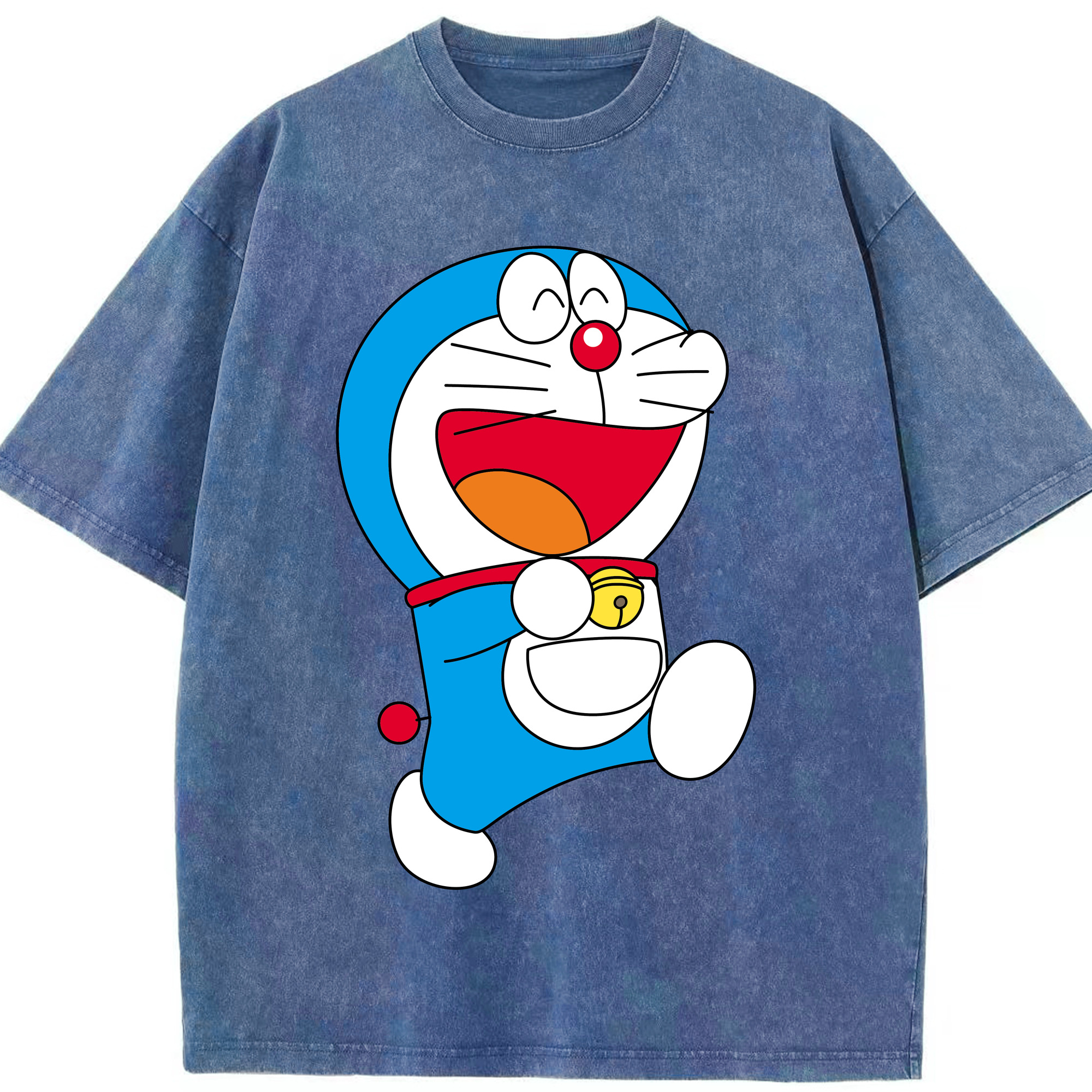 （画像用） ドラえもん Doraemon 綿100% ヴィンテージ風 半袖Tシャツ（フロントプリント）