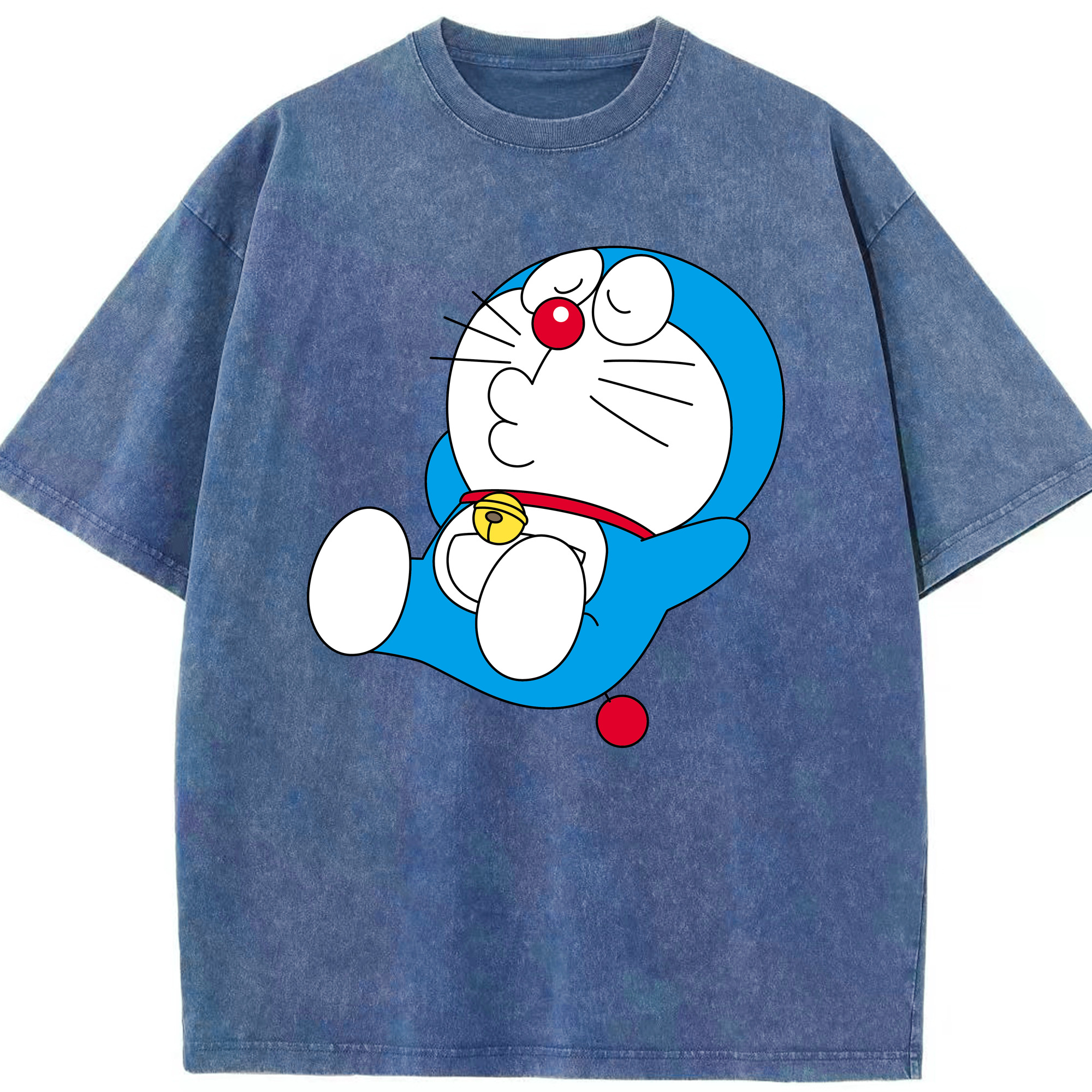 （画像用） ドラえもん Doraemon 綿100% ヴィンテージ風 半袖Tシャツ（フロントプリント）