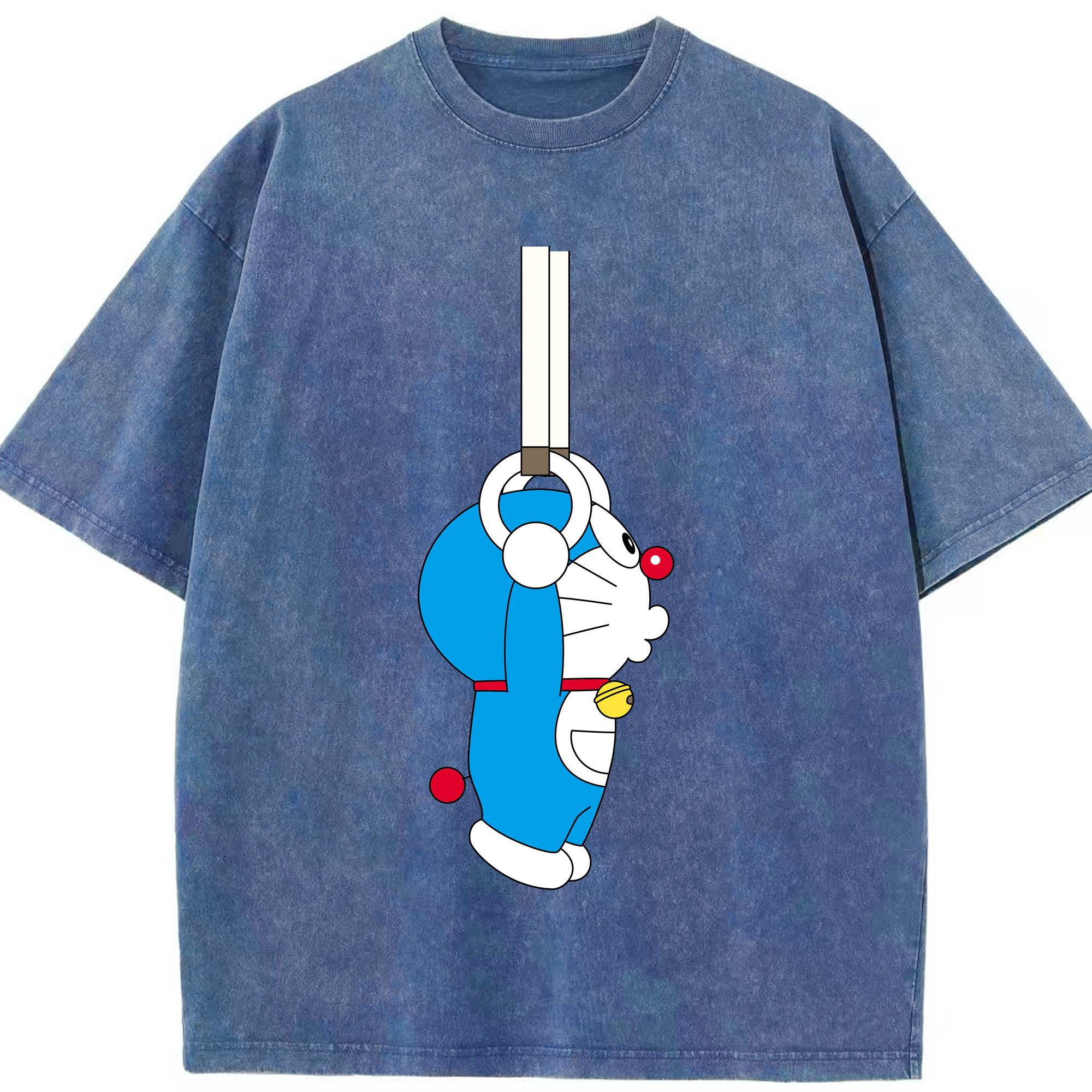 （画像用） ドラえもん Doraemon 綿100% ヴィンテージ風 半袖Tシャツ（フロントプリント）