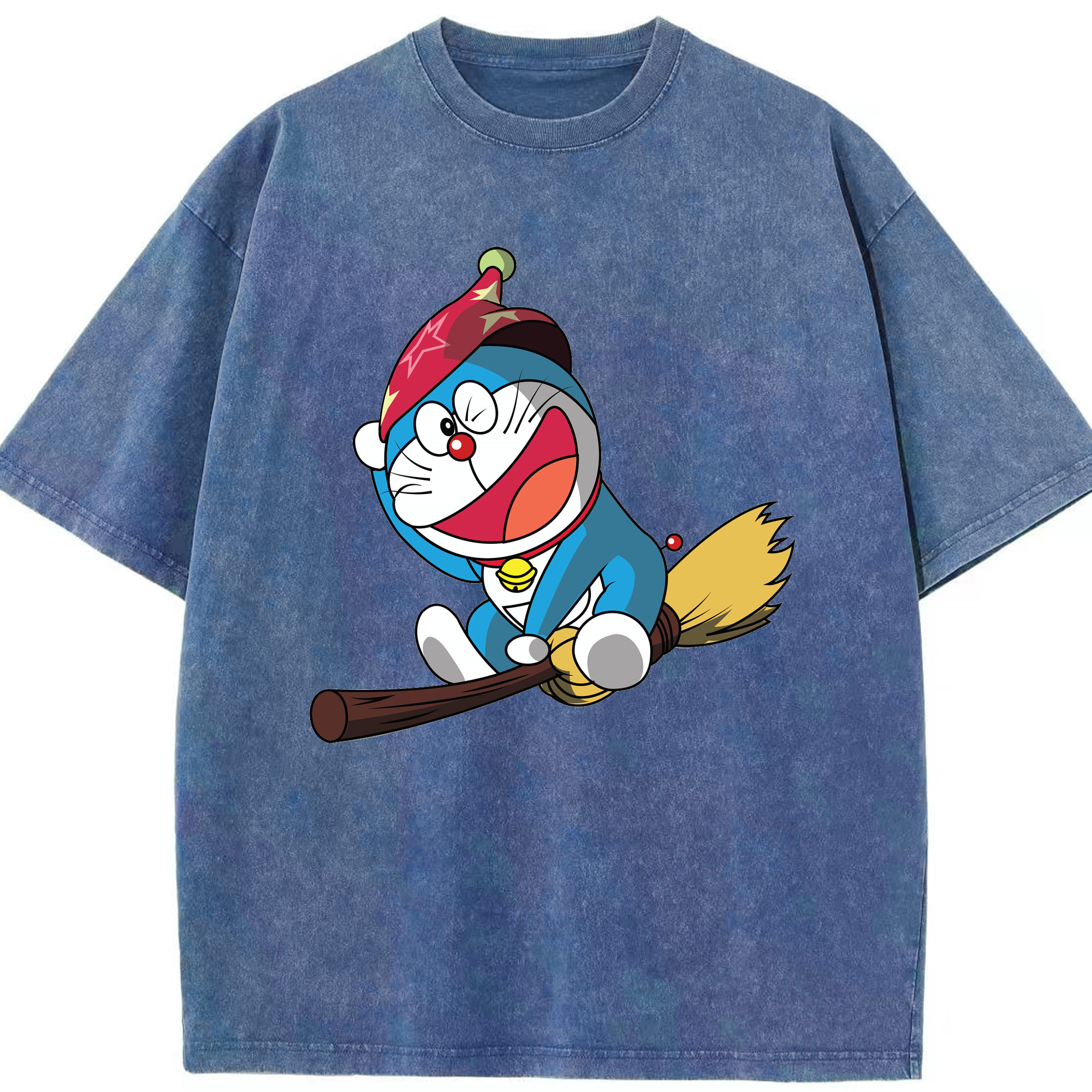 （画像用） ドラえもん Doraemon 綿100% ヴィンテージ風 半袖Tシャツ（フロントプリント）