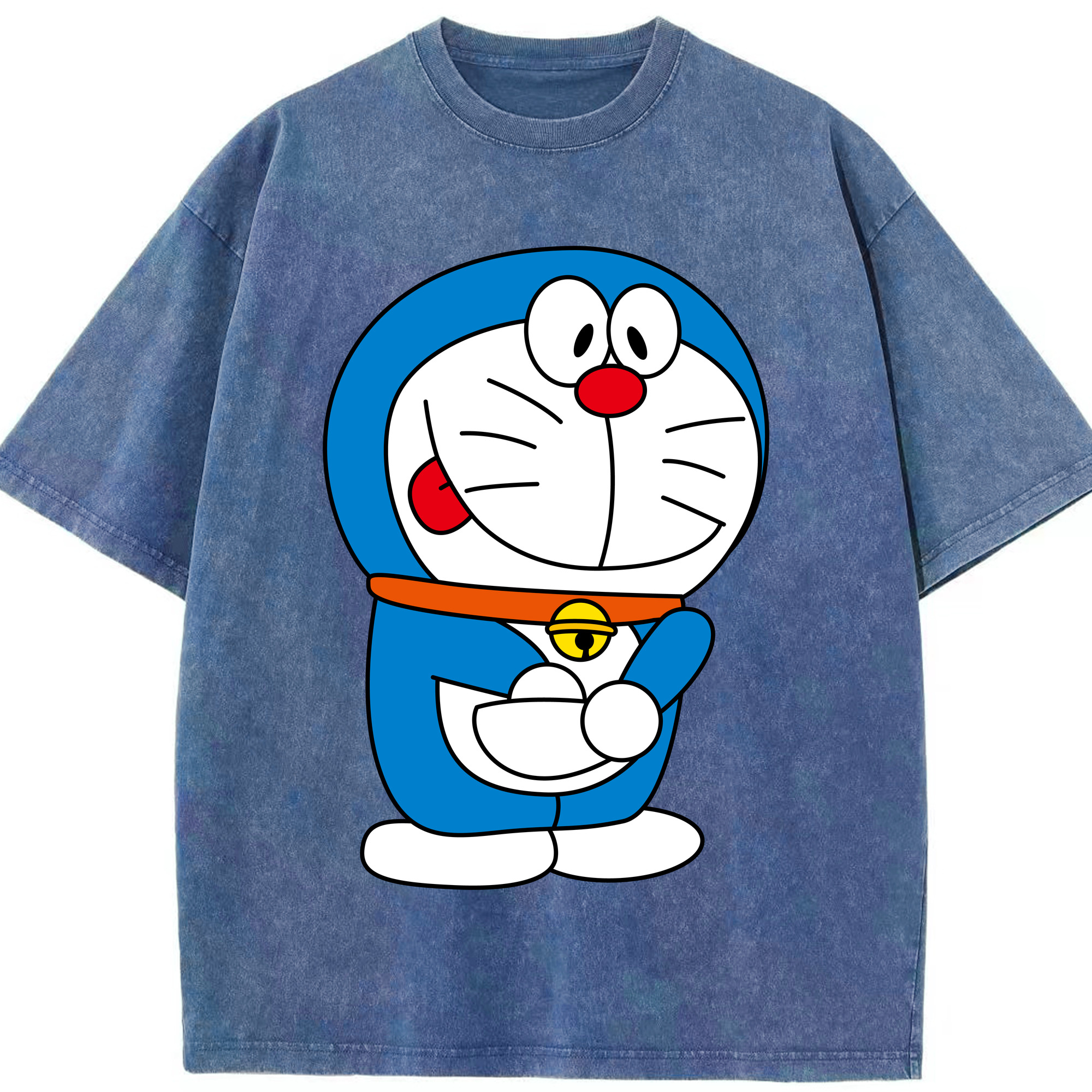 （画像用） ドラえもん Doraemon 綿100% ヴィンテージ風 半袖Tシャツ（フロントプリント）