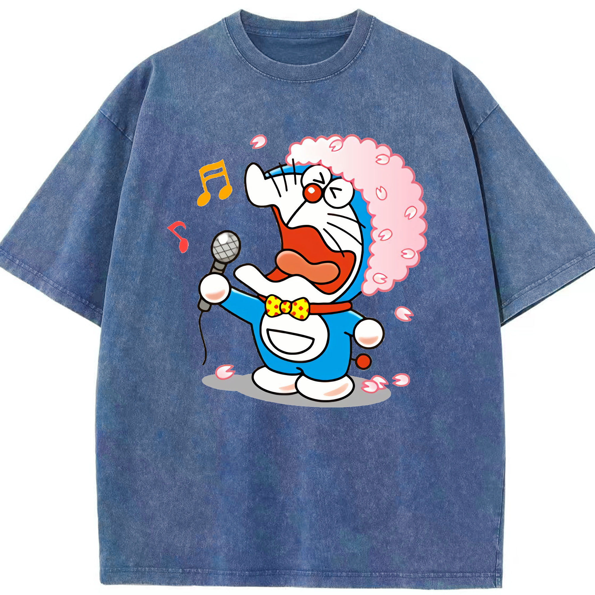 （画像用） ドラえもん Doraemon 綿100% ヴィンテージ風 半袖Tシャツ（フロントプリント）