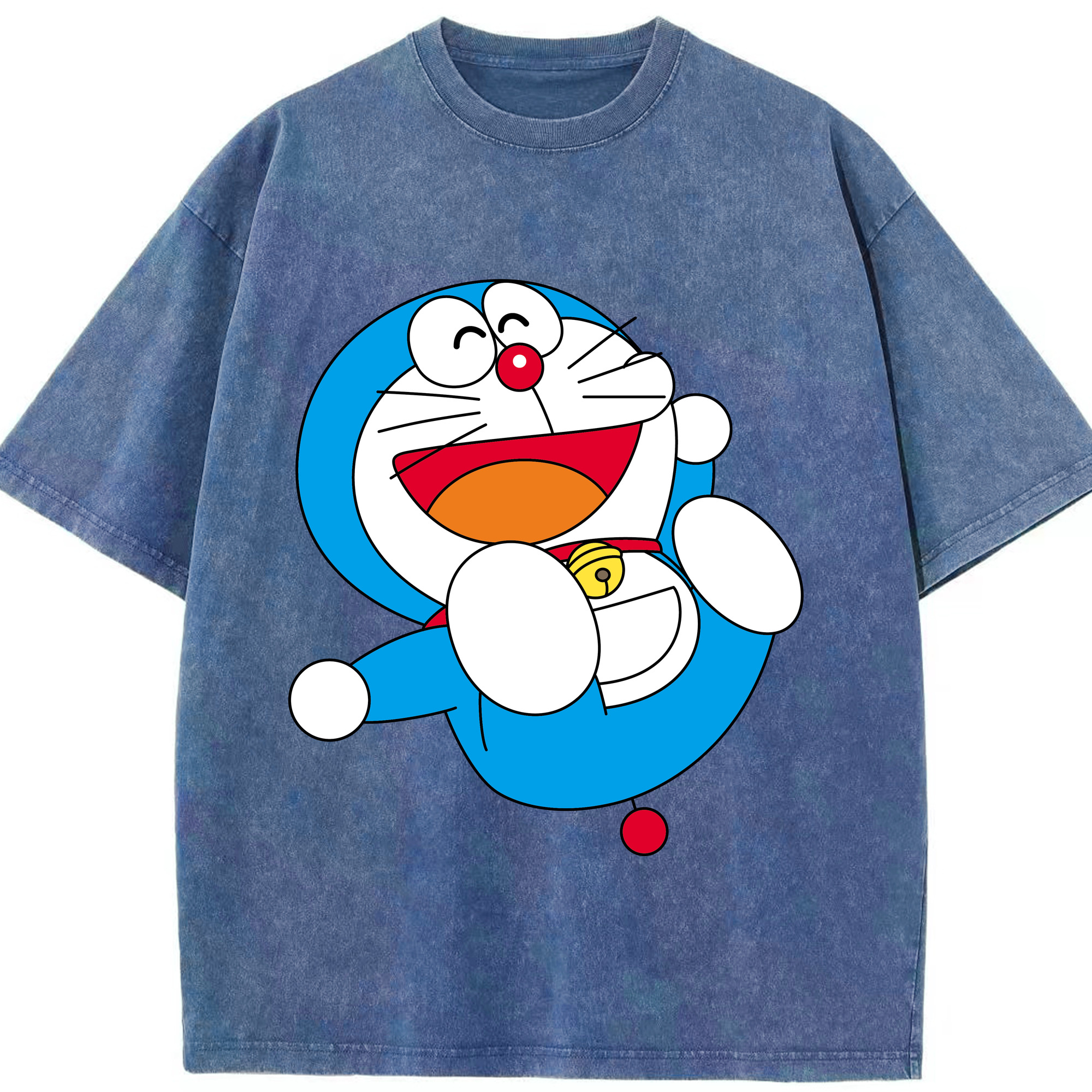 （画像用） ドラえもん Doraemon 綿100% ヴィンテージ風 半袖Tシャツ（フロントプリント）