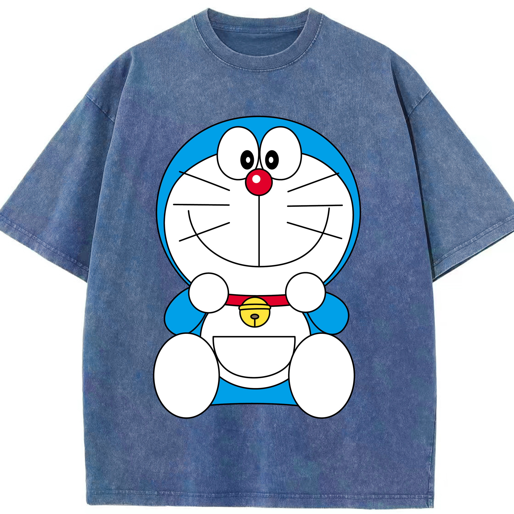 （画像用） ドラえもん Doraemon 綿100% ヴィンテージ風 半袖Tシャツ（フロントプリント）