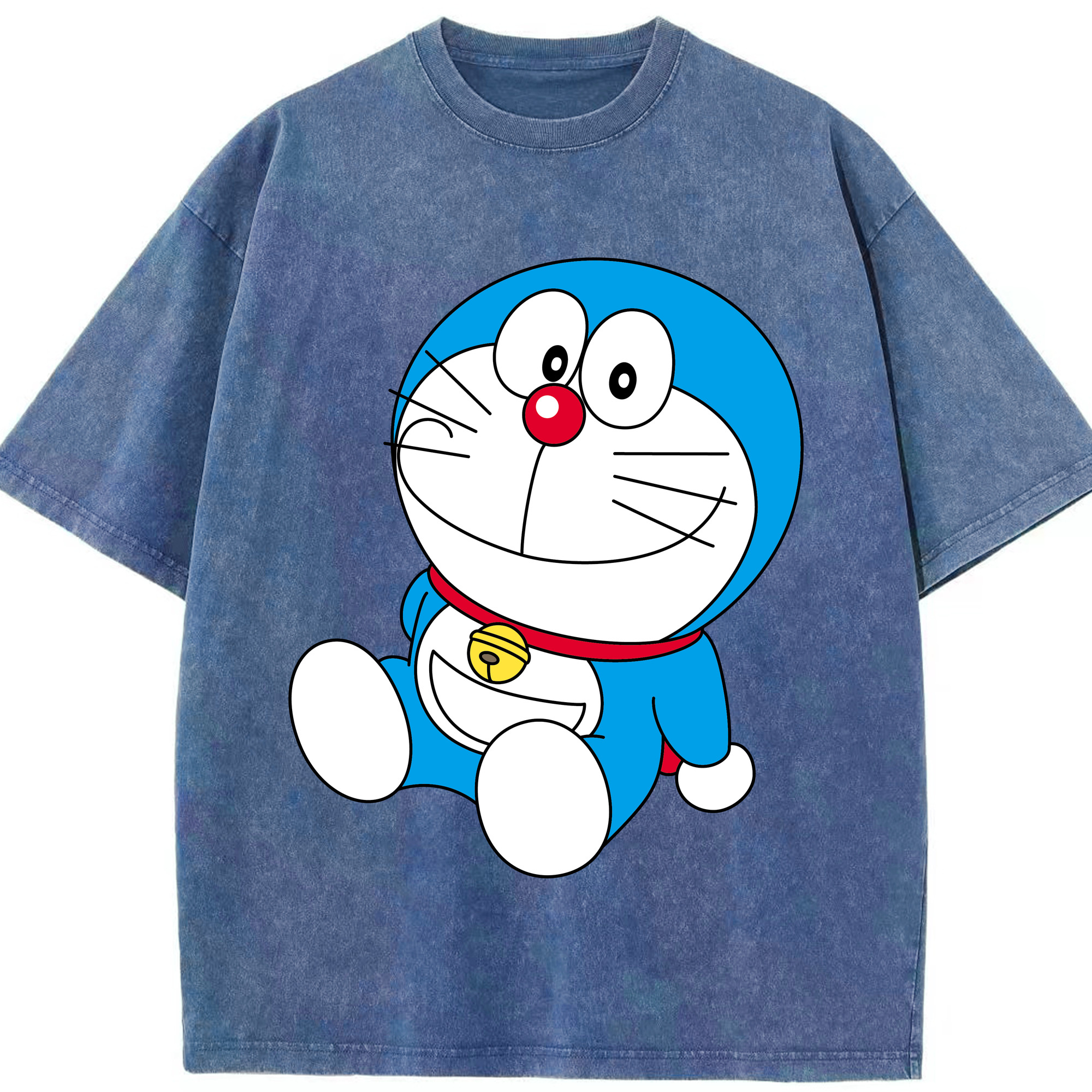 （画像用） ドラえもん Doraemon 綿100% ヴィンテージ風 半袖Tシャツ（フロントプリント）