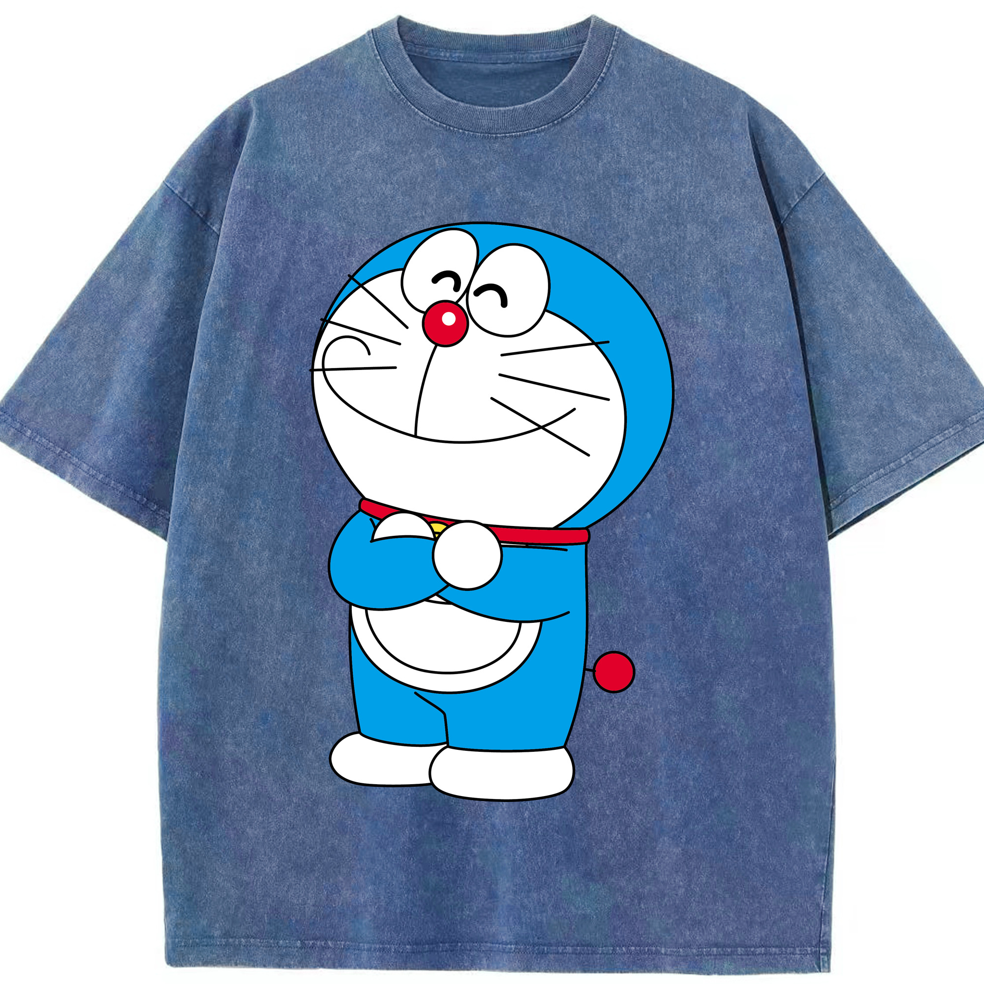 （画像用） ドラえもん Doraemon 綿100% ヴィンテージ風 半袖Tシャツ（フロントプリント）