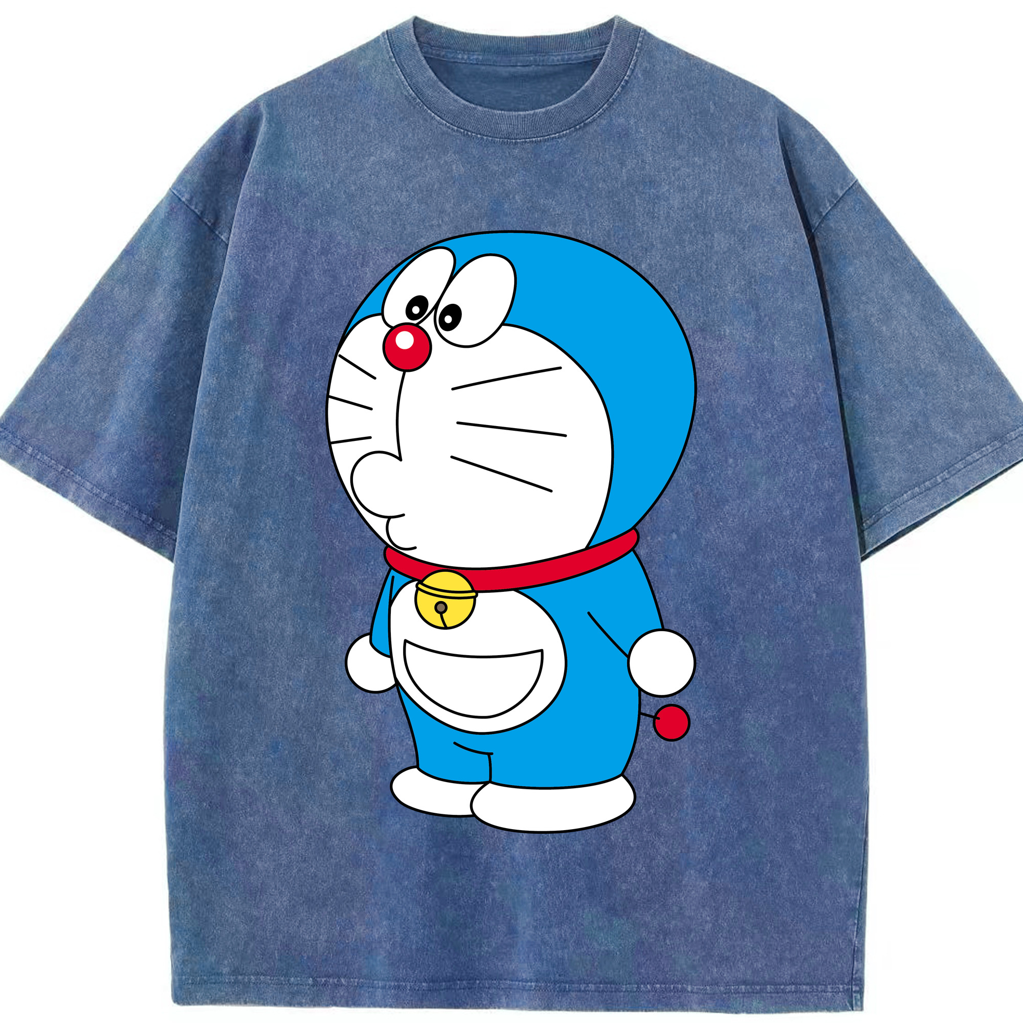 （画像用） ドラえもん Doraemon 綿100% ヴィンテージ風 半袖Tシャツ（フロントプリント）