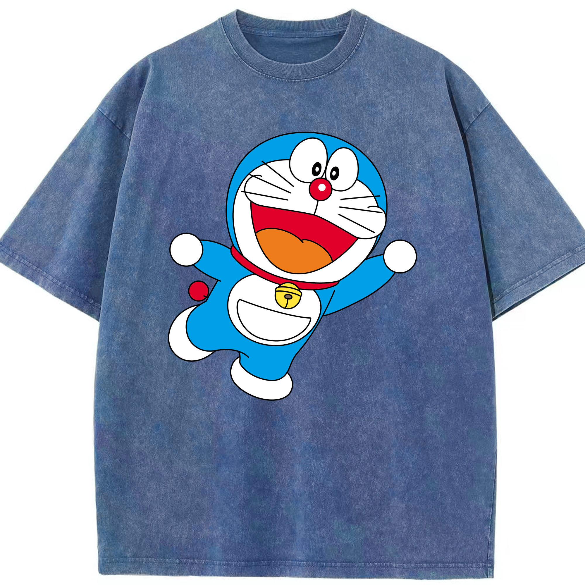 （画像用） ドラえもん Doraemon 綿100% ヴィンテージ風 半袖Tシャツ（フロントプリント）