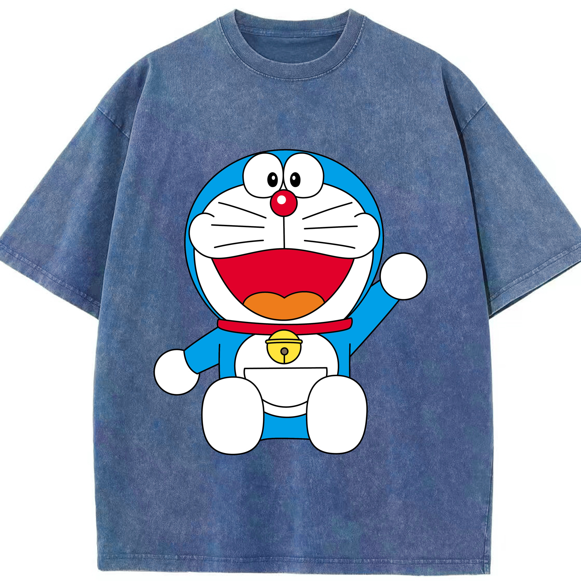 （画像用） ドラえもん Doraemon 綿100% ヴィンテージ風 半袖Tシャツ（フロントプリント）