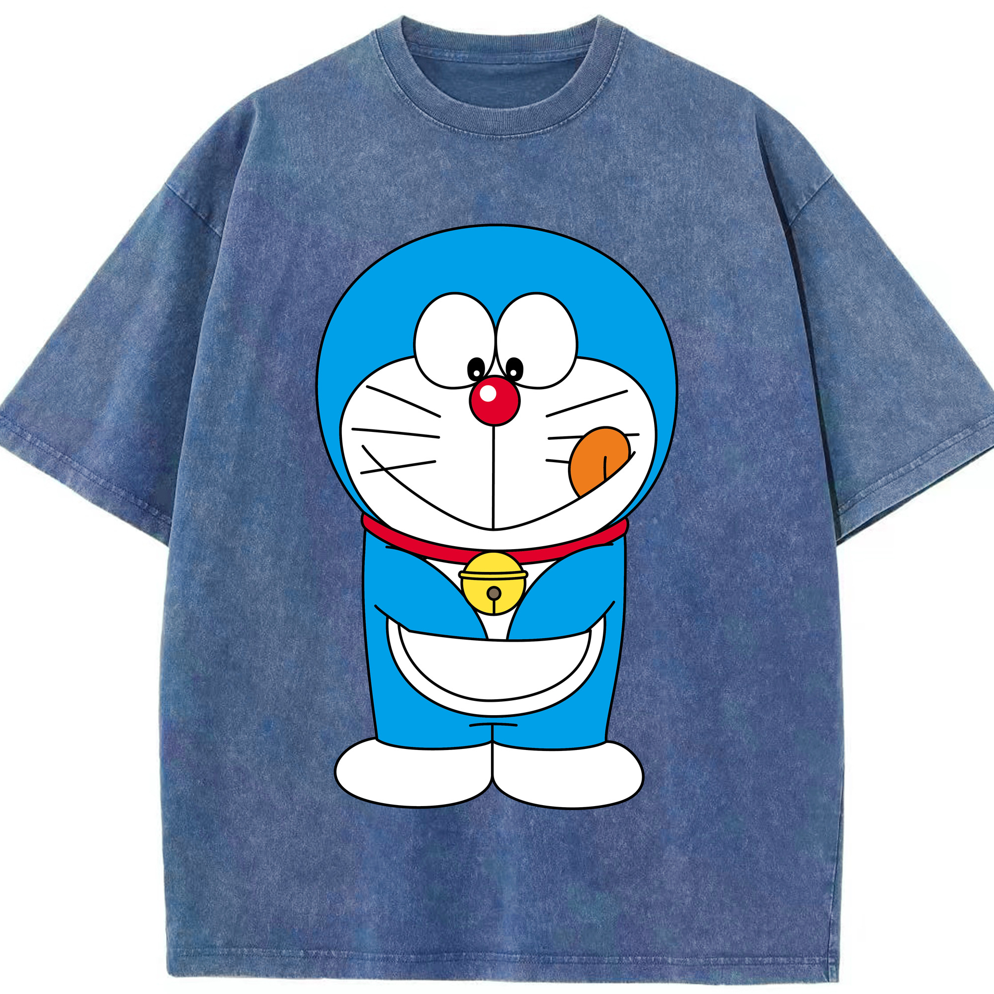 （画像用） ドラえもん Doraemon 綿100% ヴィンテージ風 半袖Tシャツ（フロントプリント）