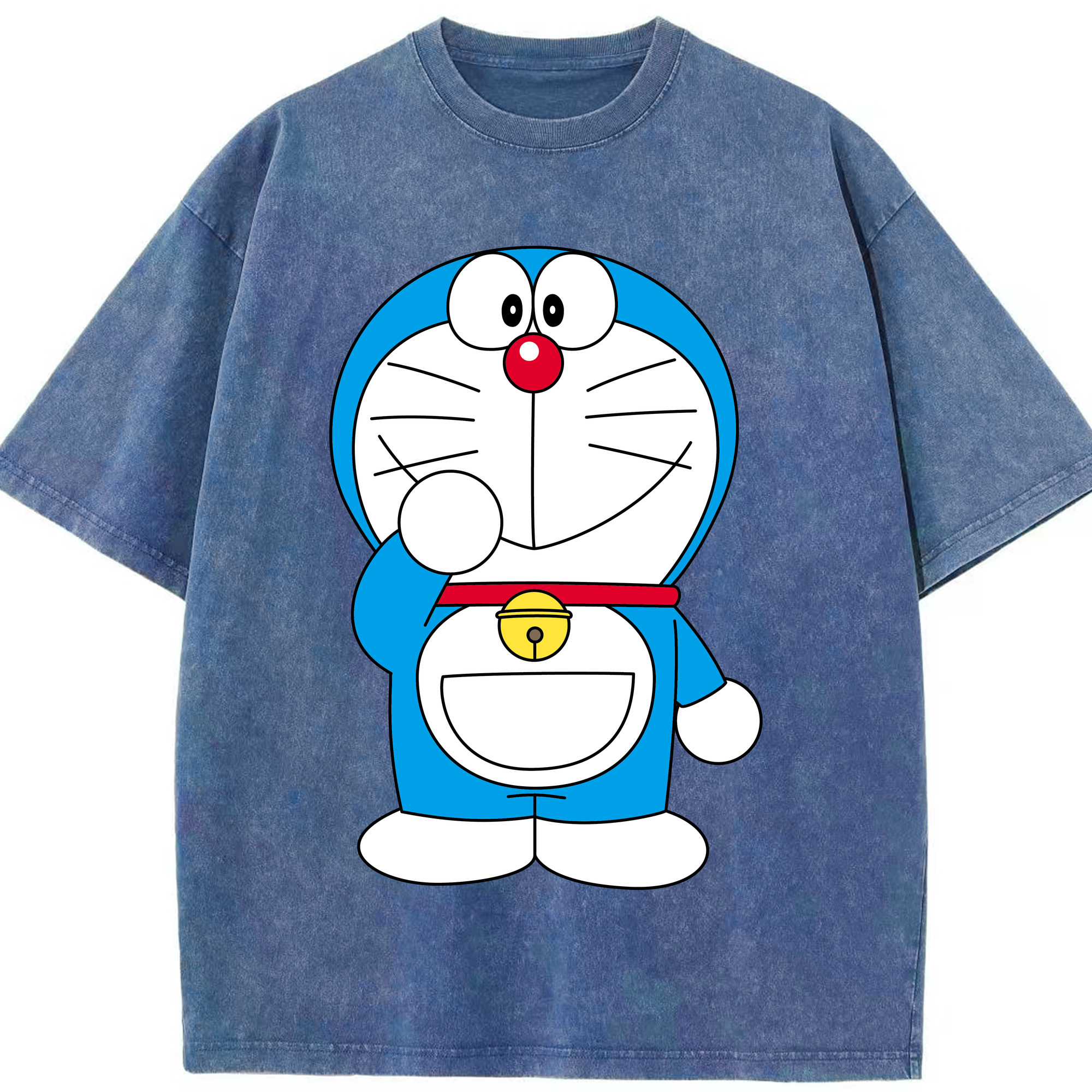 （画像用） ドラえもん Doraemon 綿100% ヴィンテージ風 半袖Tシャツ（フロントプリント）