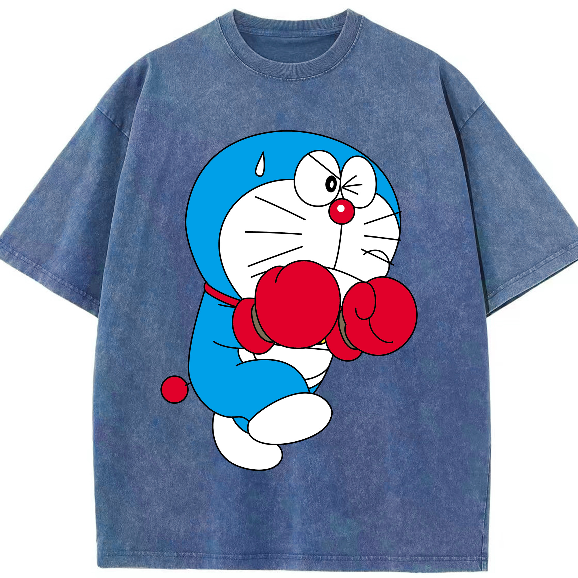 （画像用） ドラえもん Doraemon 綿100% ヴィンテージ風 半袖Tシャツ（フロントプリント）